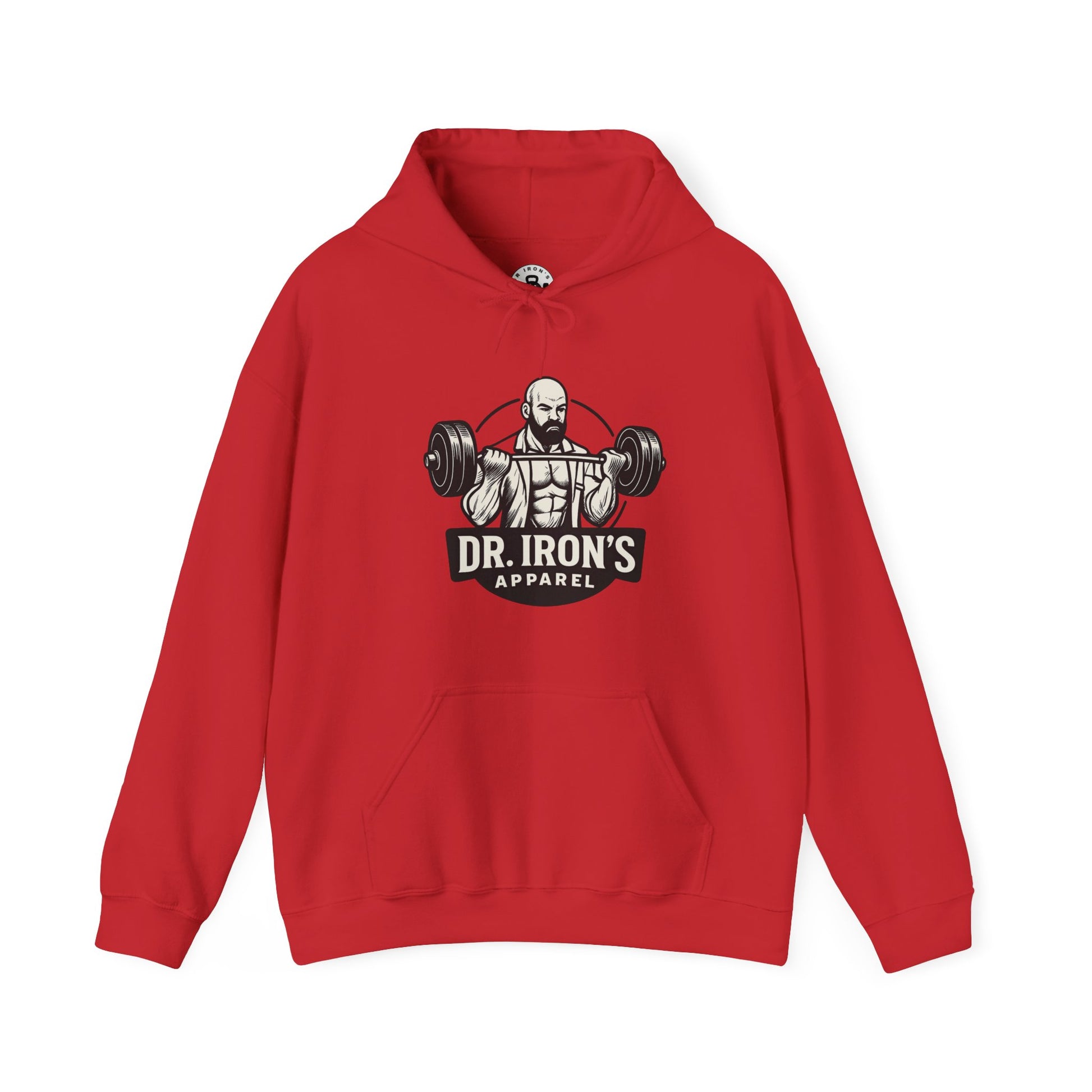 Dr. Iron's Motivational Fitness Hoodie, Gym Apparel, Unisex Sweatshirt, Workout Gift, Inspirational Clothing, Fitness Goals