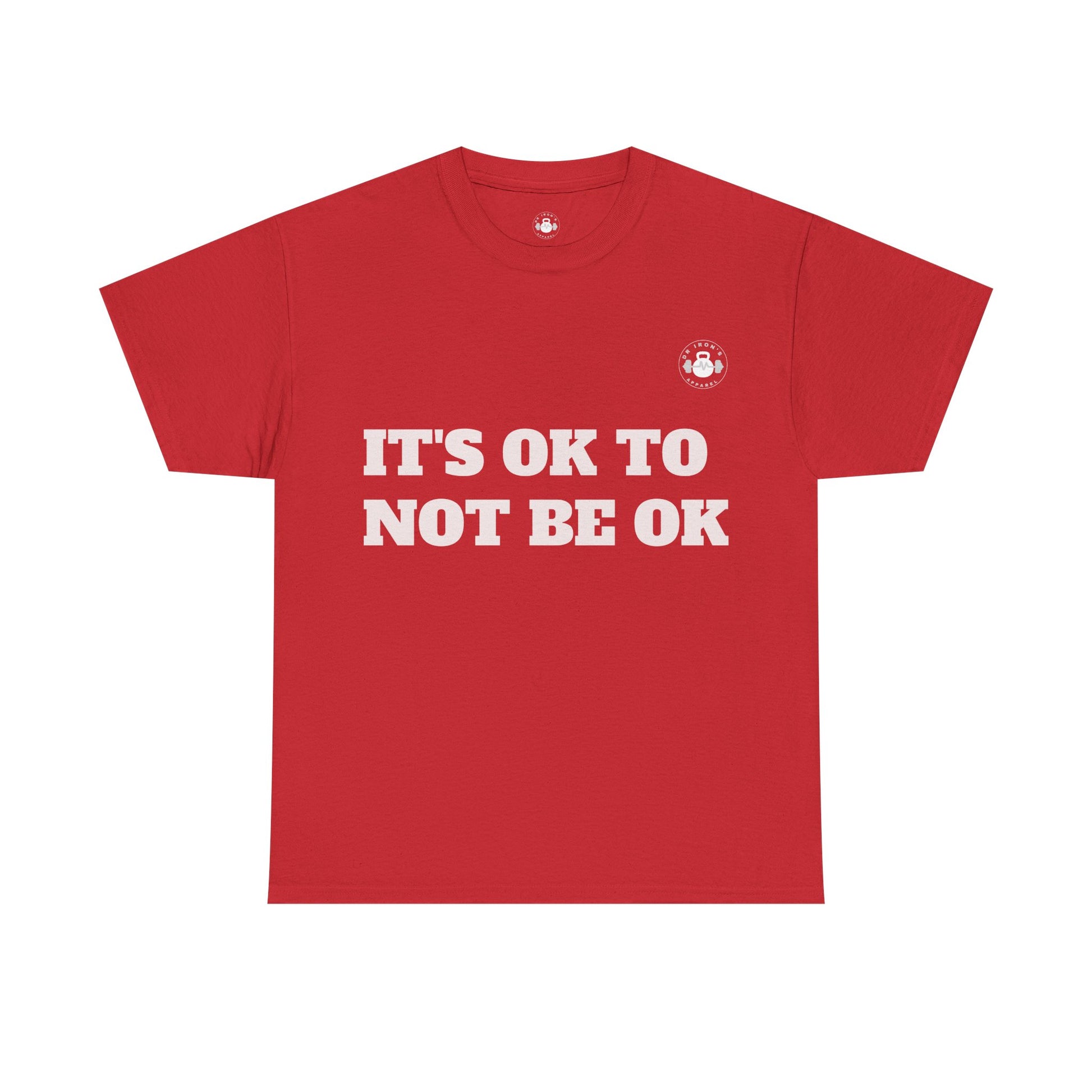 Unisex Heavy Cotton Tee - It's OK to Not Be OK T-Shirt, Mental Health Awareness Shirt, Self-Care Apparel, Gift for Friends, [...]