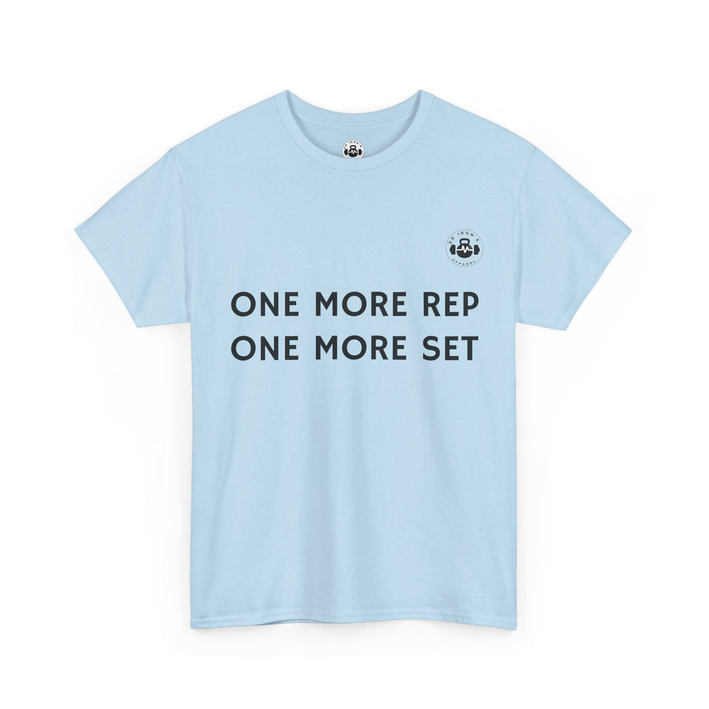 Motivational Workout Tee - One More Rep One More Set, Fitness Shirt, Gym Top, Gift for Gym Lovers, Casual Wear