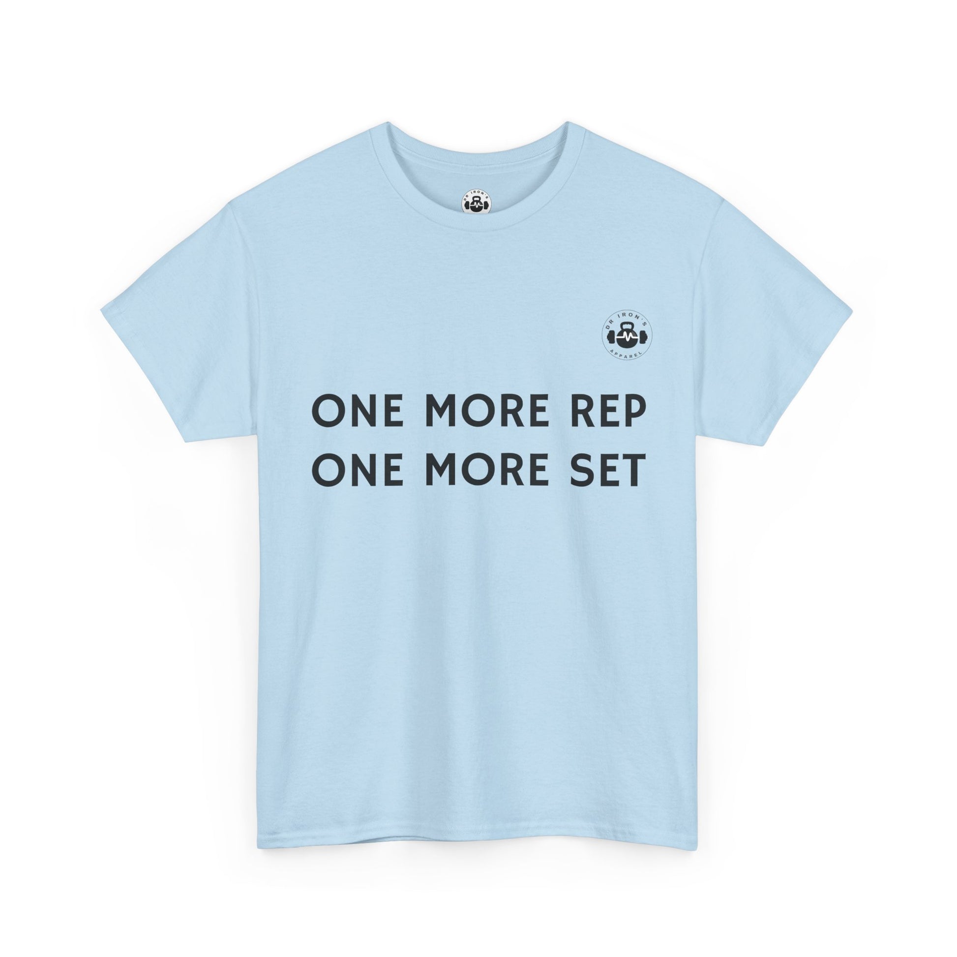 Motivational Workout Tee - One More Rep One More Set, Fitness Shirt, Gym Top, Gift for Gym Lovers, Casual Wear