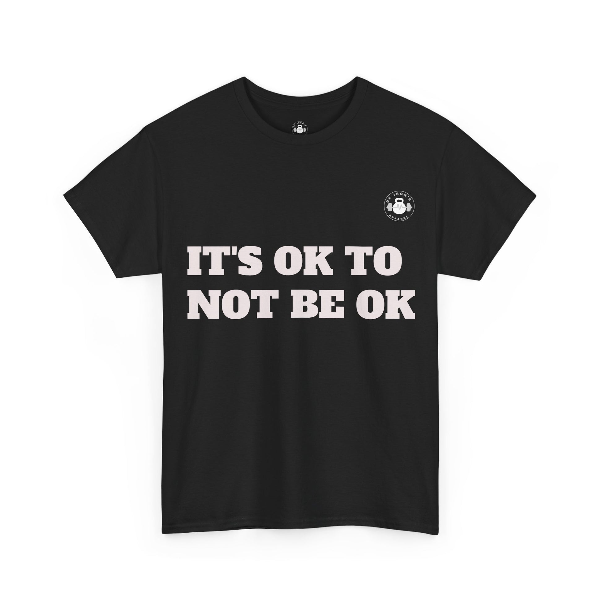 Unisex Heavy Cotton Tee - It's OK to Not Be OK T-Shirt, Mental Health Awareness Shirt, Self-Care Apparel, Gift for Friends, [...]