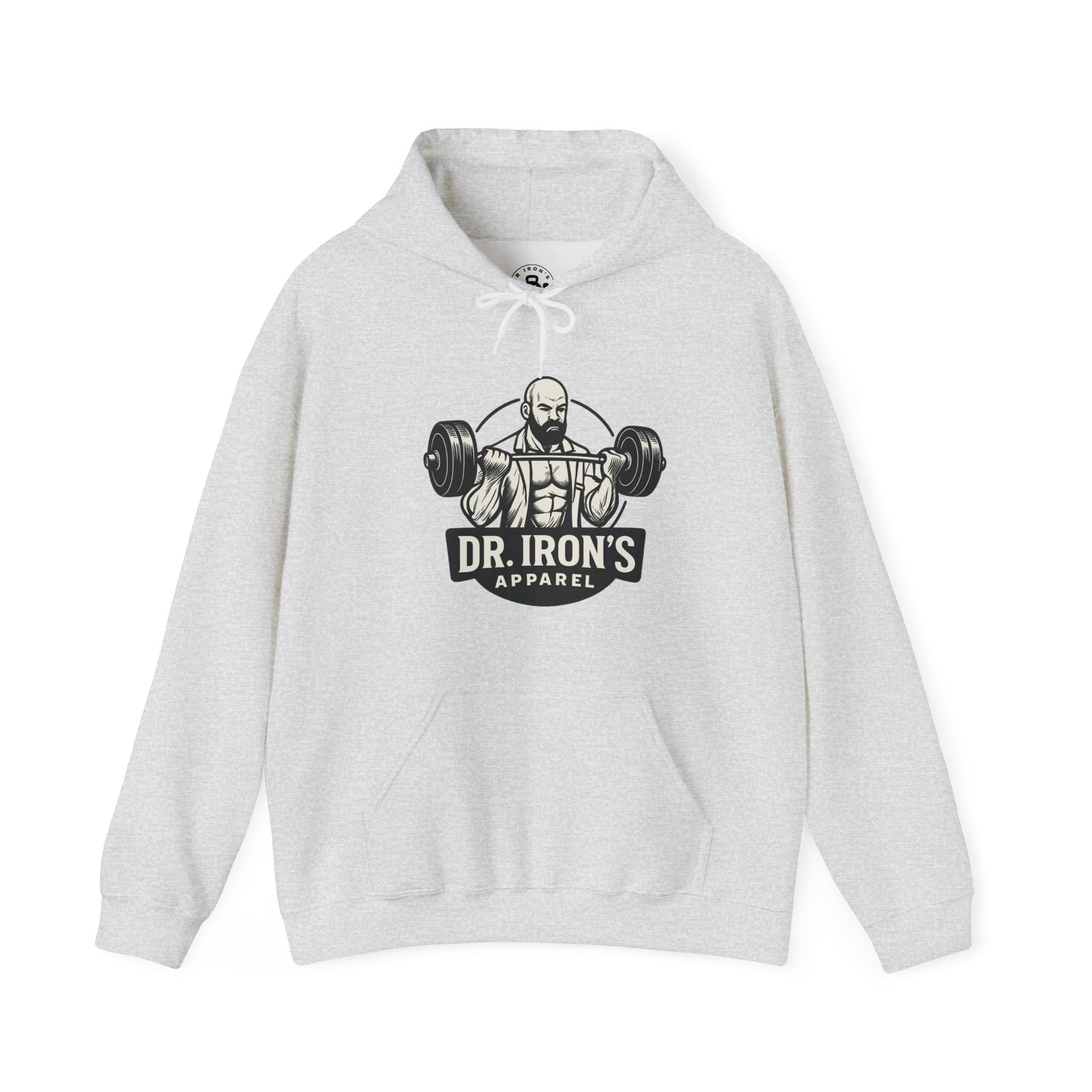 Dr. Iron's Motivational Fitness Hoodie, Gym Apparel, Unisex Sweatshirt, Workout Gift, Inspirational Clothing, Fitness Goals