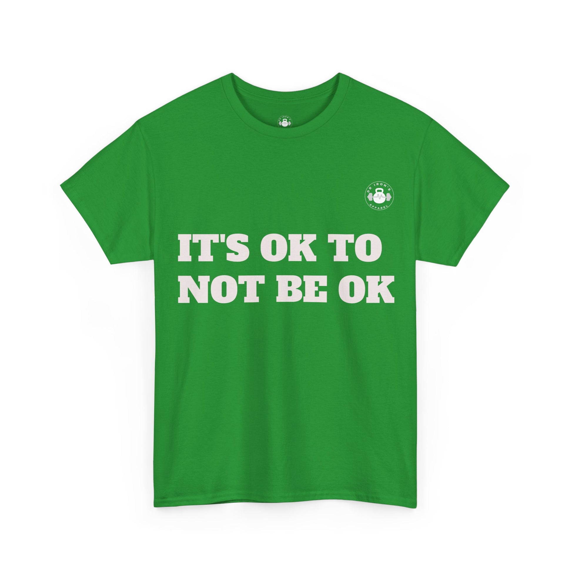 Unisex Heavy Cotton Tee - It's OK to Not Be OK T-Shirt, Mental Health Awareness Shirt, Self-Care Apparel, Gift for Friends, [...]