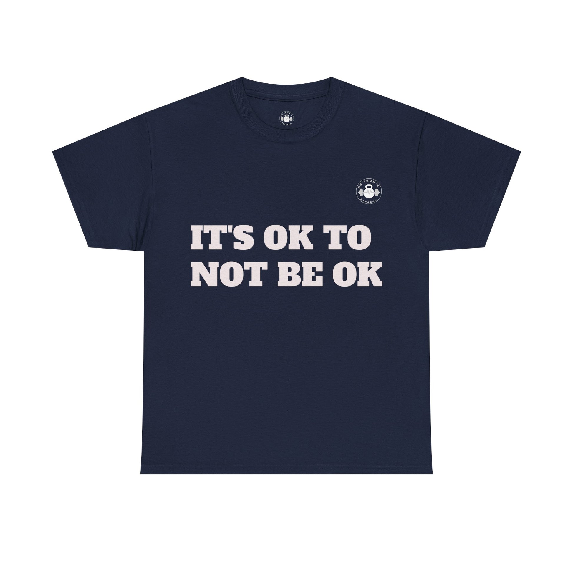 Unisex Heavy Cotton Tee - It's OK to Not Be OK T-Shirt, Mental Health Awareness Shirt, Self-Care Apparel, Gift for Friends, [...]