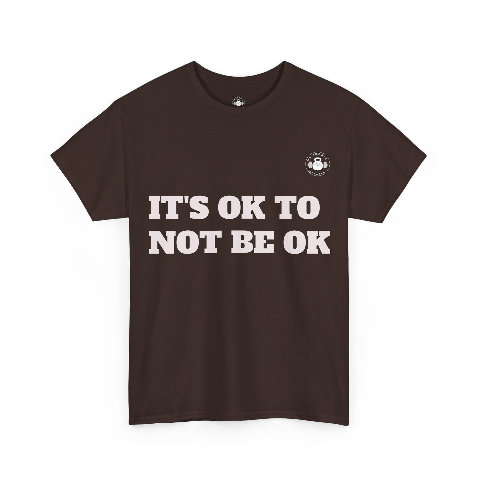 Unisex Heavy Cotton Tee - It's OK to Not Be OK T-Shirt, Mental Health Awareness Shirt, Self-Care Apparel, Gift for Friends, [...]