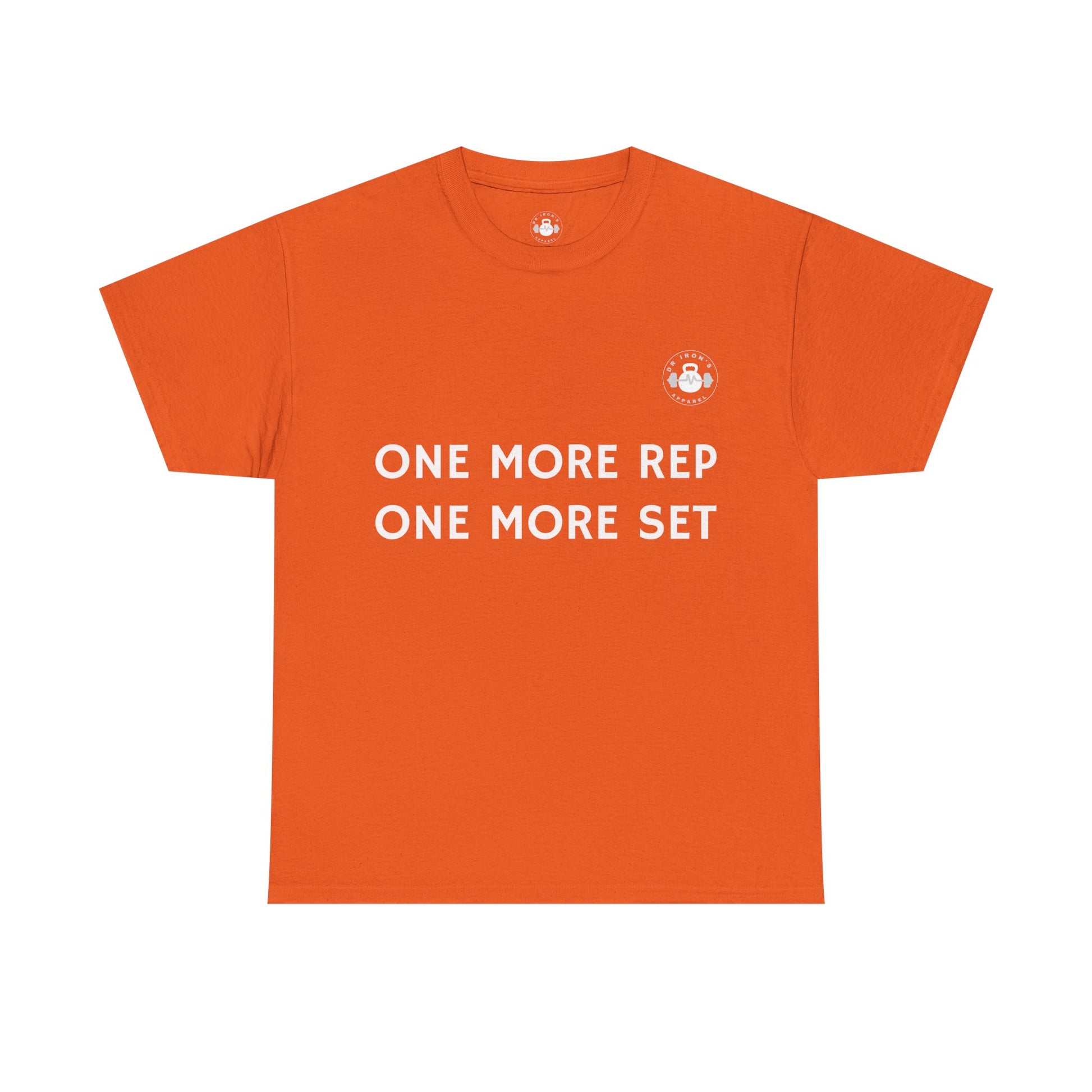 Gym Motivation Tee: One More Rep One More Set, Fitness Apparel, Workout Shirt, Unisex Cotton Tee, Gift for Gym Lovers