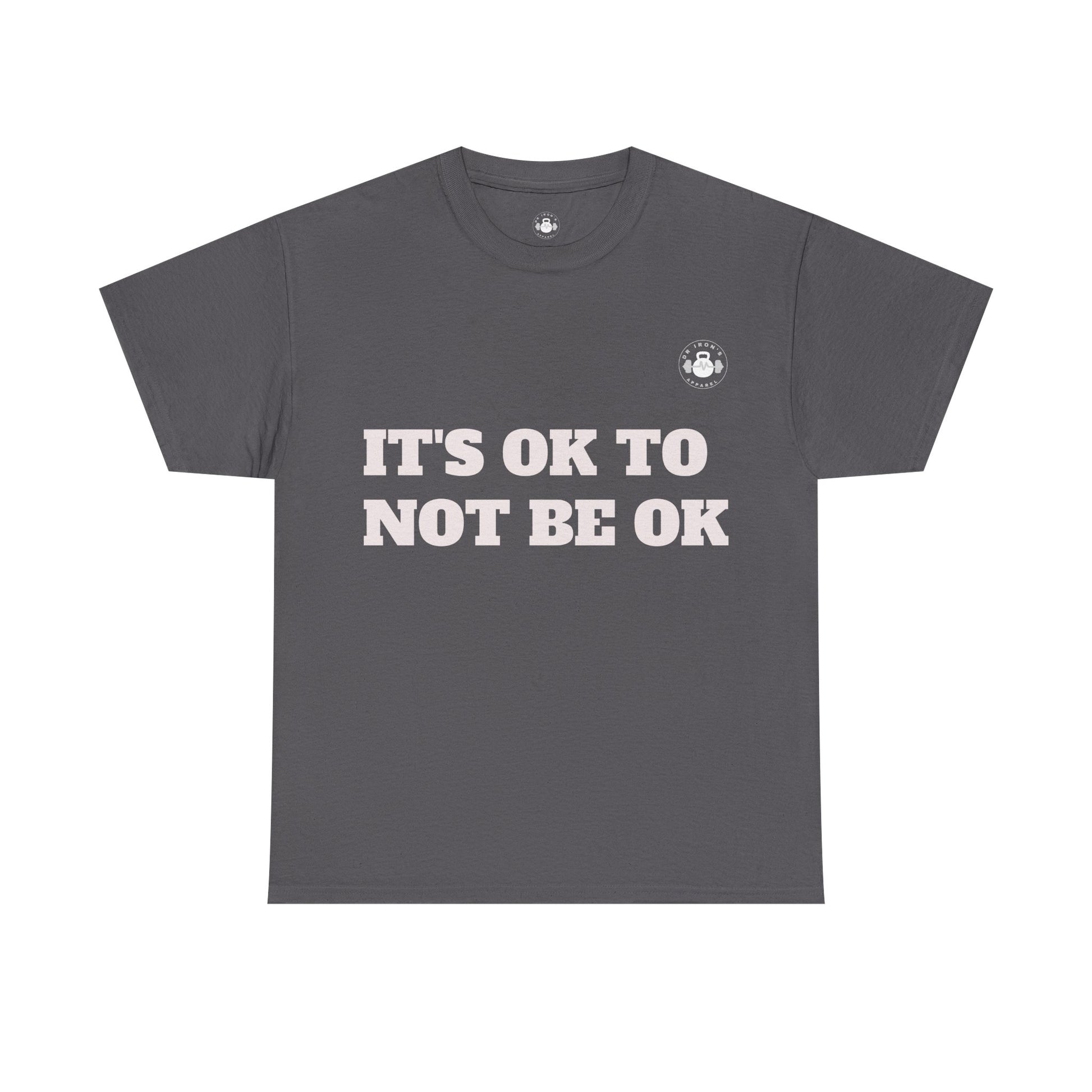 Unisex Heavy Cotton Tee - It's OK to Not Be OK T-Shirt, Mental Health Awareness Shirt, Self-Care Apparel, Gift for Friends, [...]