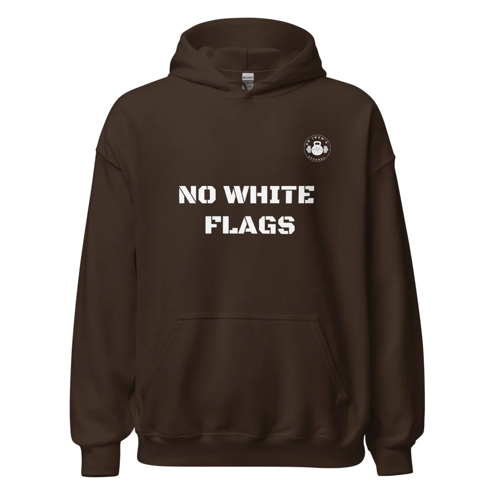 no white flags unisex hoodie