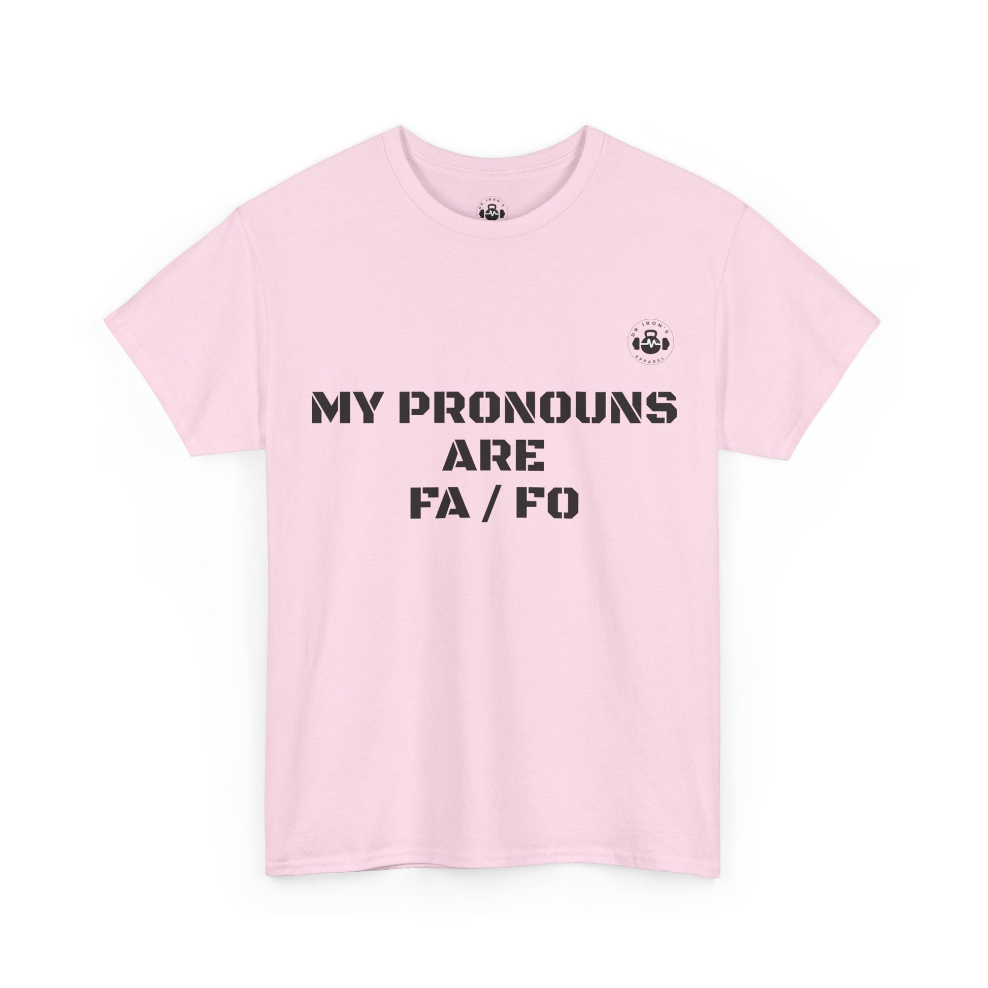 Unisex Heavy Cotton Tee - My Pronouns Are FA/FO, Pride Apparel, LGBTQ+ T-Shirt, Gender Expression Tee, Equality Support Shirt, [...]