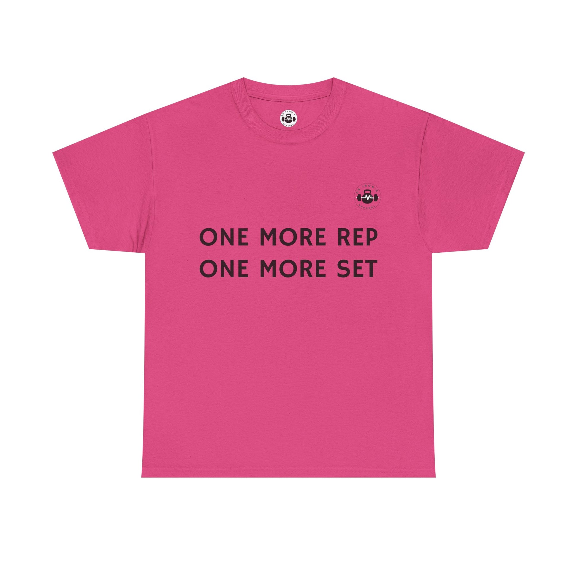 Motivational Workout Tee - One More Rep One More Set, Fitness Shirt, Gym Top, Gift for Gym Lovers, Casual Wear