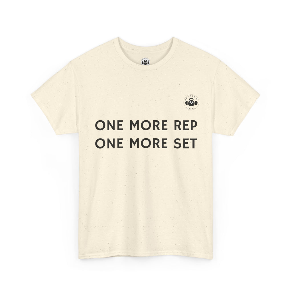 Motivational Workout Tee - One More Rep One More Set, Fitness Shirt, Gym Top, Gift for Gym Lovers, Casual Wear