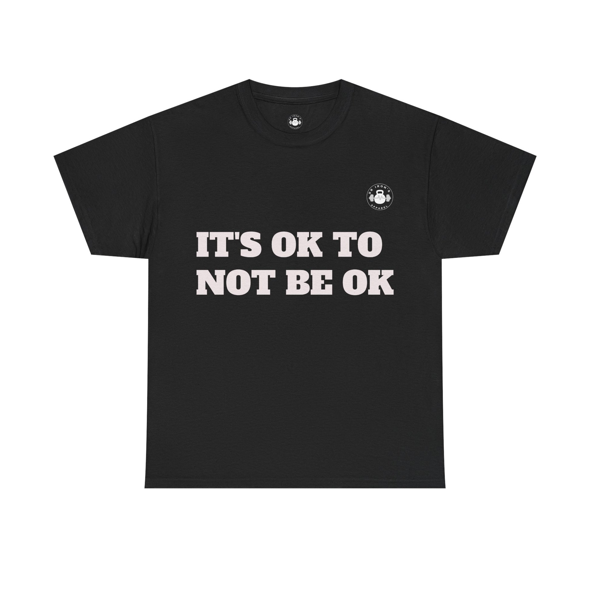 Unisex Heavy Cotton Tee - It's OK to Not Be OK T-Shirt, Mental Health Awareness Shirt, Self-Care Apparel, Gift for Friends, [...]