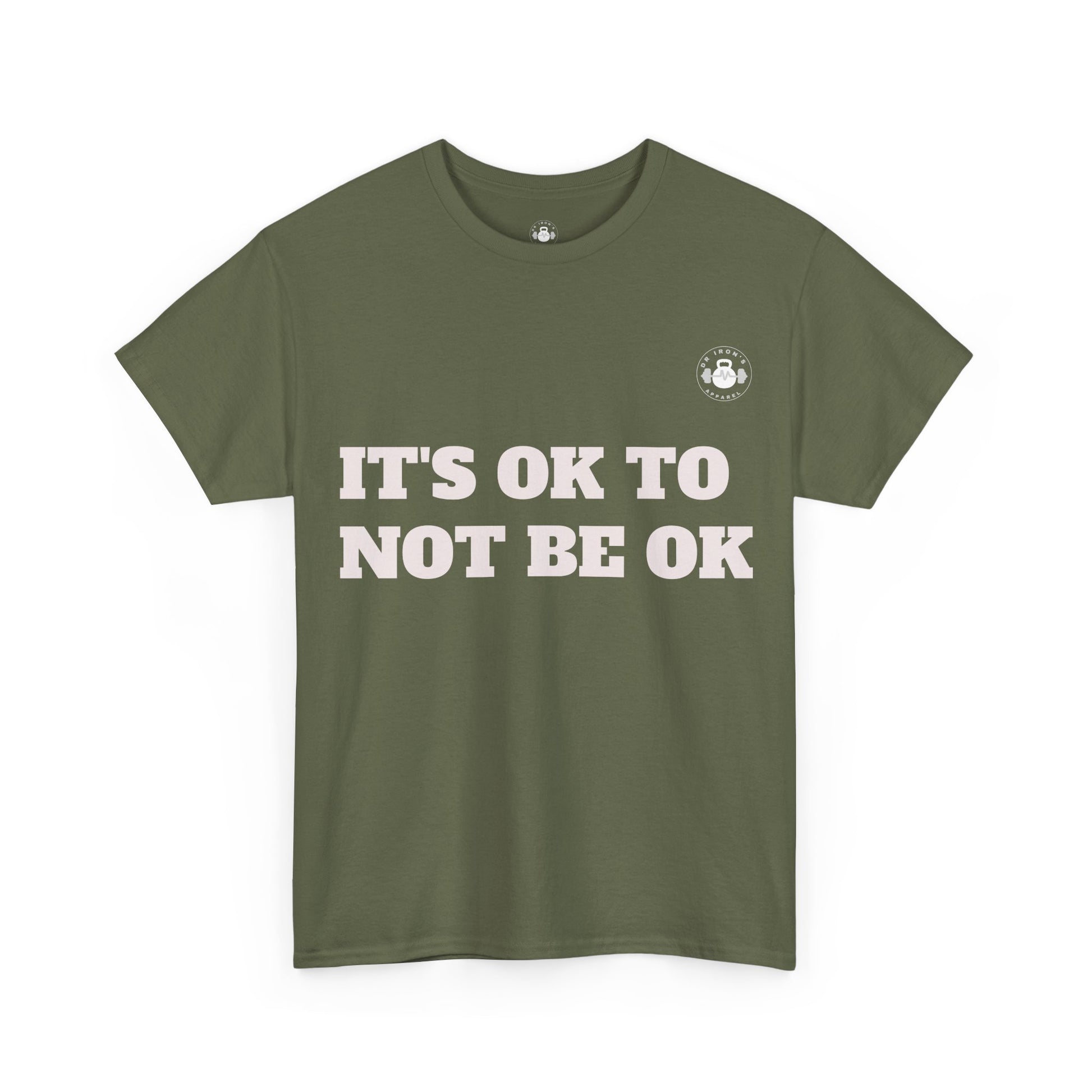 Unisex Heavy Cotton Tee - It's OK to Not Be OK T-Shirt, Mental Health Awareness Shirt, Self-Care Apparel, Gift for Friends, [...]