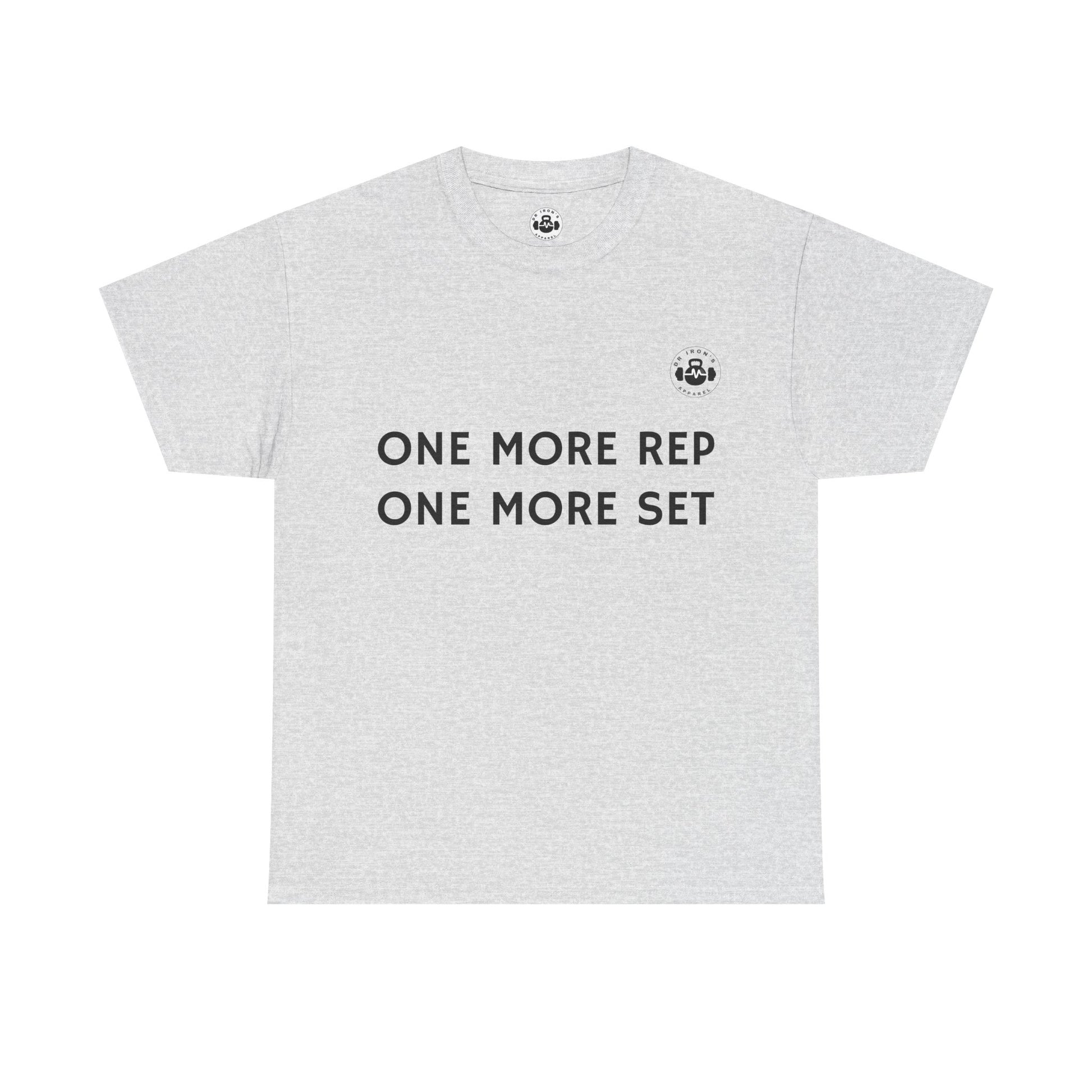 Motivational Workout Tee - One More Rep One More Set, Fitness Shirt, Gym Top, Gift for Gym Lovers, Casual Wear