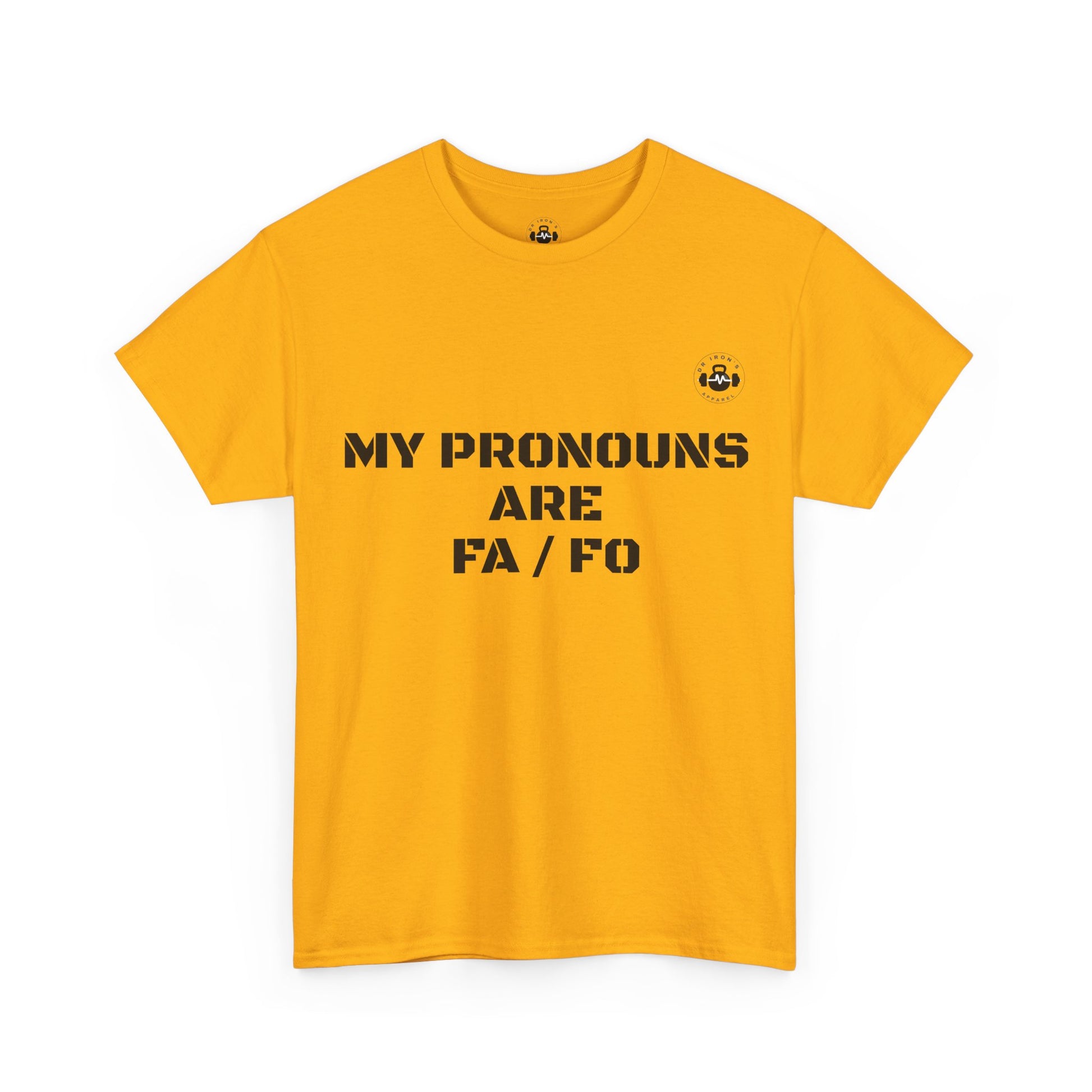 Unisex Heavy Cotton Tee - My Pronouns Are FA/FO, Pride Apparel, LGBTQ+ T-Shirt, Gender Expression Tee, Equality Support Shirt, [...]
