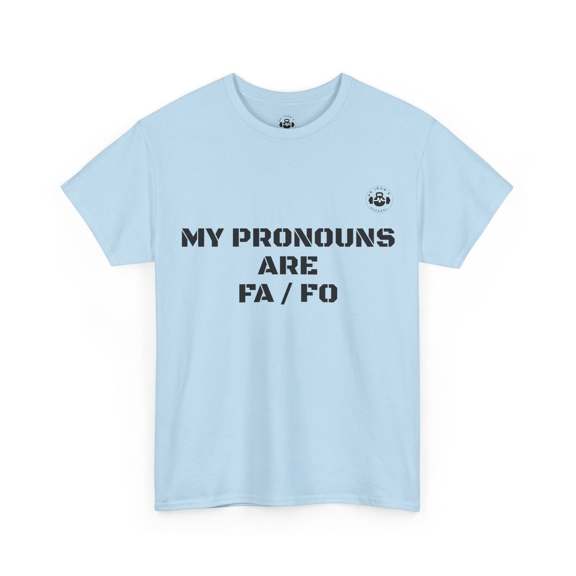 Unisex Heavy Cotton Tee - My Pronouns Are FA/FO, Pride Apparel, LGBTQ+ T-Shirt, Gender Expression Tee, Equality Support Shirt, [...]
