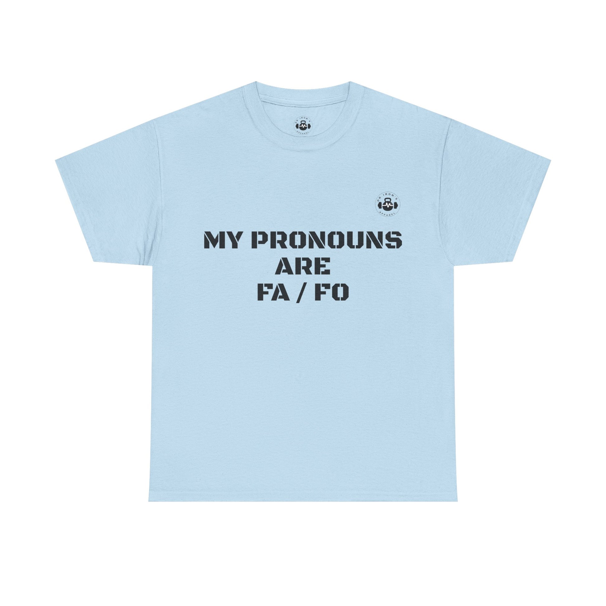 Unisex Heavy Cotton Tee - My Pronouns Are FA/FO, Pride Apparel, LGBTQ+ T-Shirt, Gender Expression Tee, Equality Support Shirt, [...]