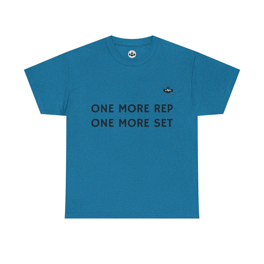 Motivational Workout Tee - One More Rep One More Set, Fitness Shirt, Gym Top, Gift for Gym Lovers, Casual Wear