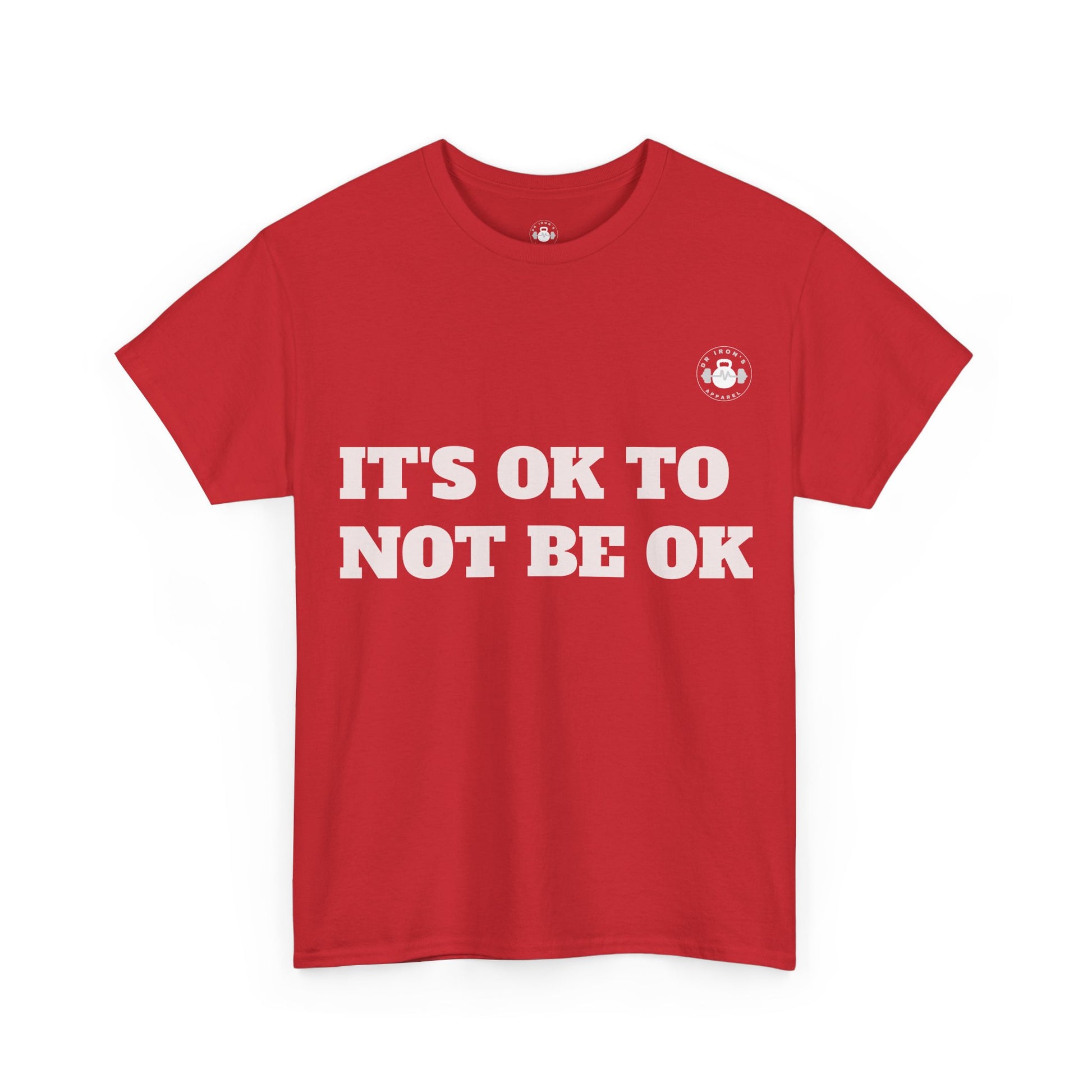 Unisex Heavy Cotton Tee - It's OK to Not Be OK T-Shirt, Mental Health Awareness Shirt, Self-Care Apparel, Gift for Friends, [...]