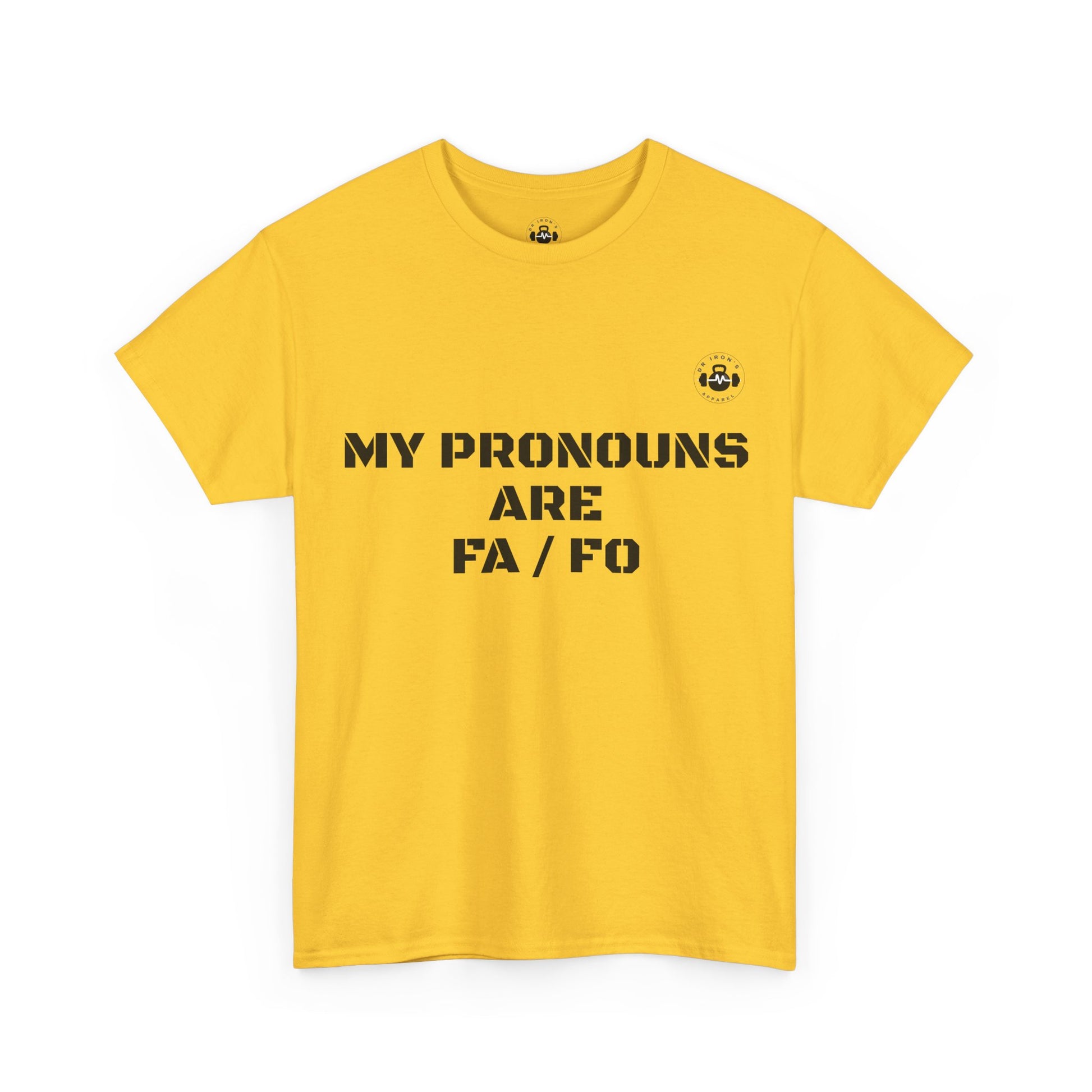Unisex Heavy Cotton Tee - My Pronouns Are FA/FO, Pride Apparel, LGBTQ+ T-Shirt, Gender Expression Tee, Equality Support Shirt, [...]
