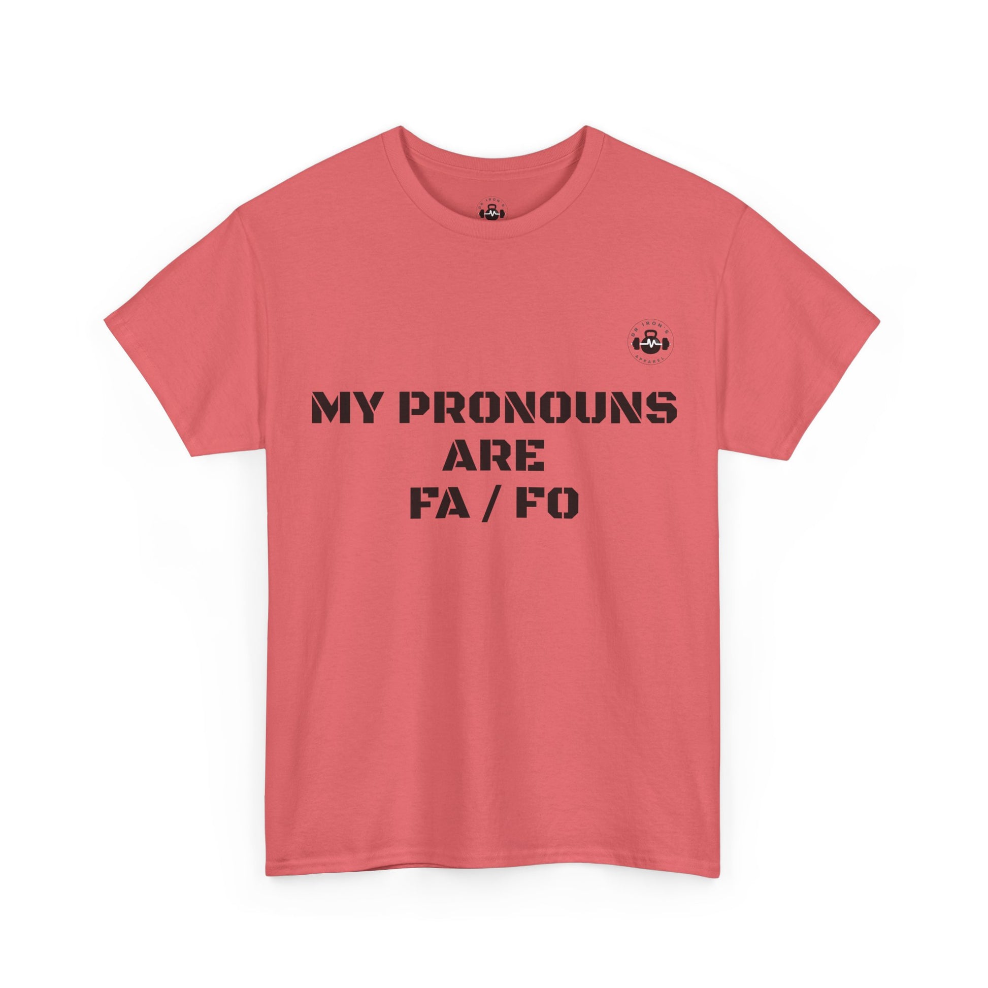 Unisex Heavy Cotton Tee - My Pronouns Are FA/FO, Pride Apparel, LGBTQ+ T-Shirt, Gender Expression Tee, Equality Support Shirt, [...]