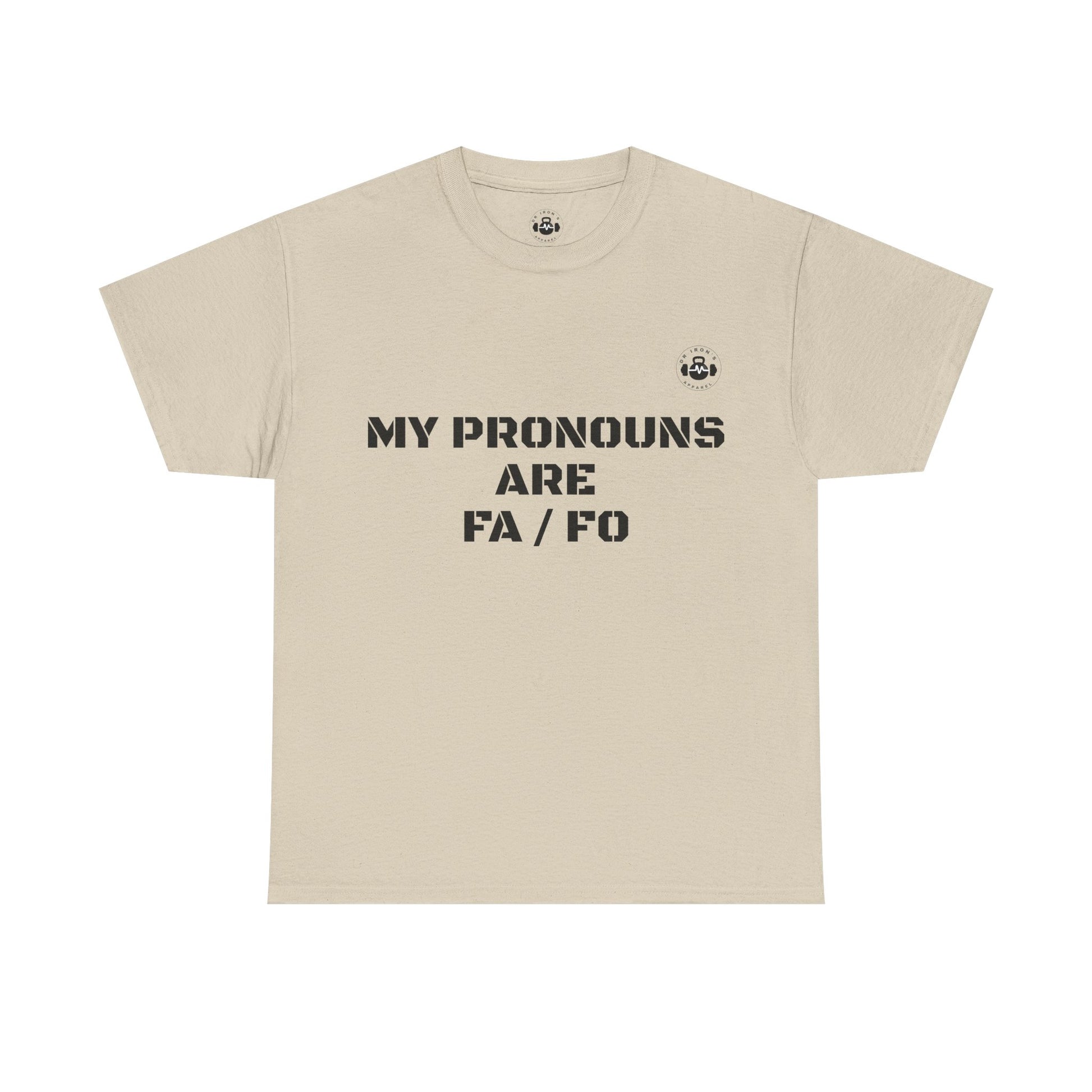 Unisex Heavy Cotton Tee - My Pronouns Are FA/FO, Pride Apparel, LGBTQ+ T-Shirt, Gender Expression Tee, Equality Support Shirt, [...]