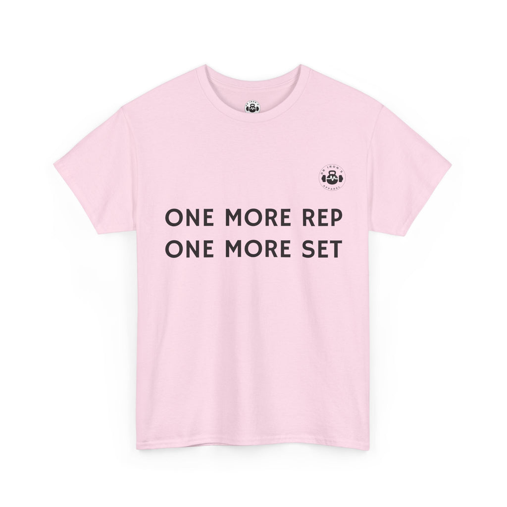 Motivational Workout Tee - One More Rep One More Set, Fitness Shirt, Gym Top, Gift for Gym Lovers, Casual Wear