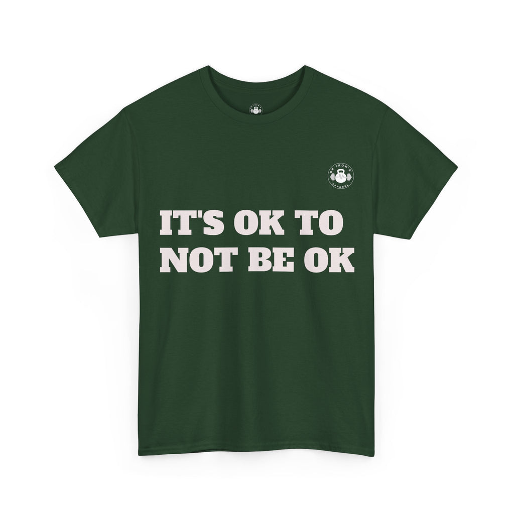 Unisex Heavy Cotton Tee - It's OK to Not Be OK T-Shirt, Mental Health Awareness Shirt, Self-Care Apparel, Gift for Friends, [...]