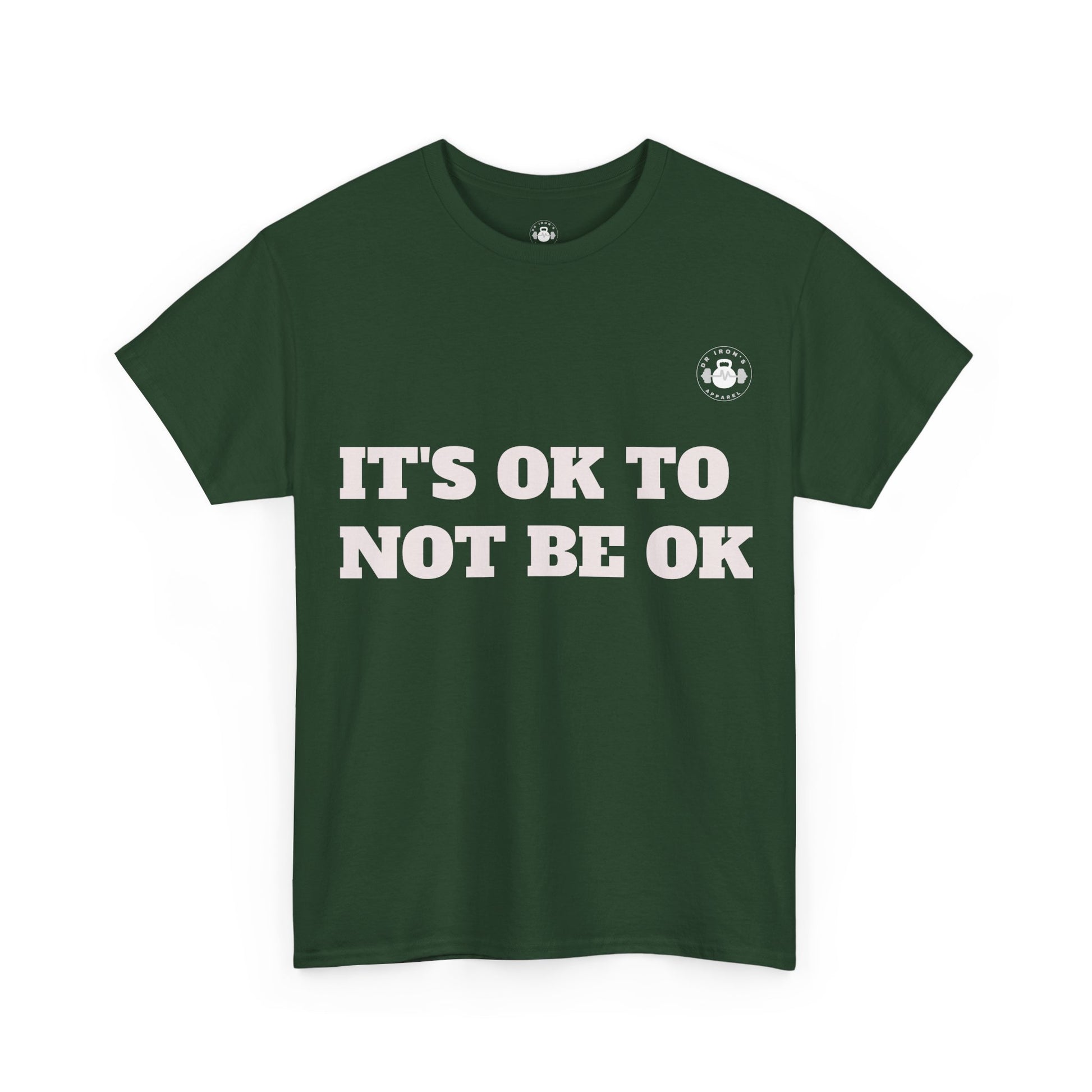 Unisex Heavy Cotton Tee - It's OK to Not Be OK T-Shirt, Mental Health Awareness Shirt, Self-Care Apparel, Gift for Friends, [...]