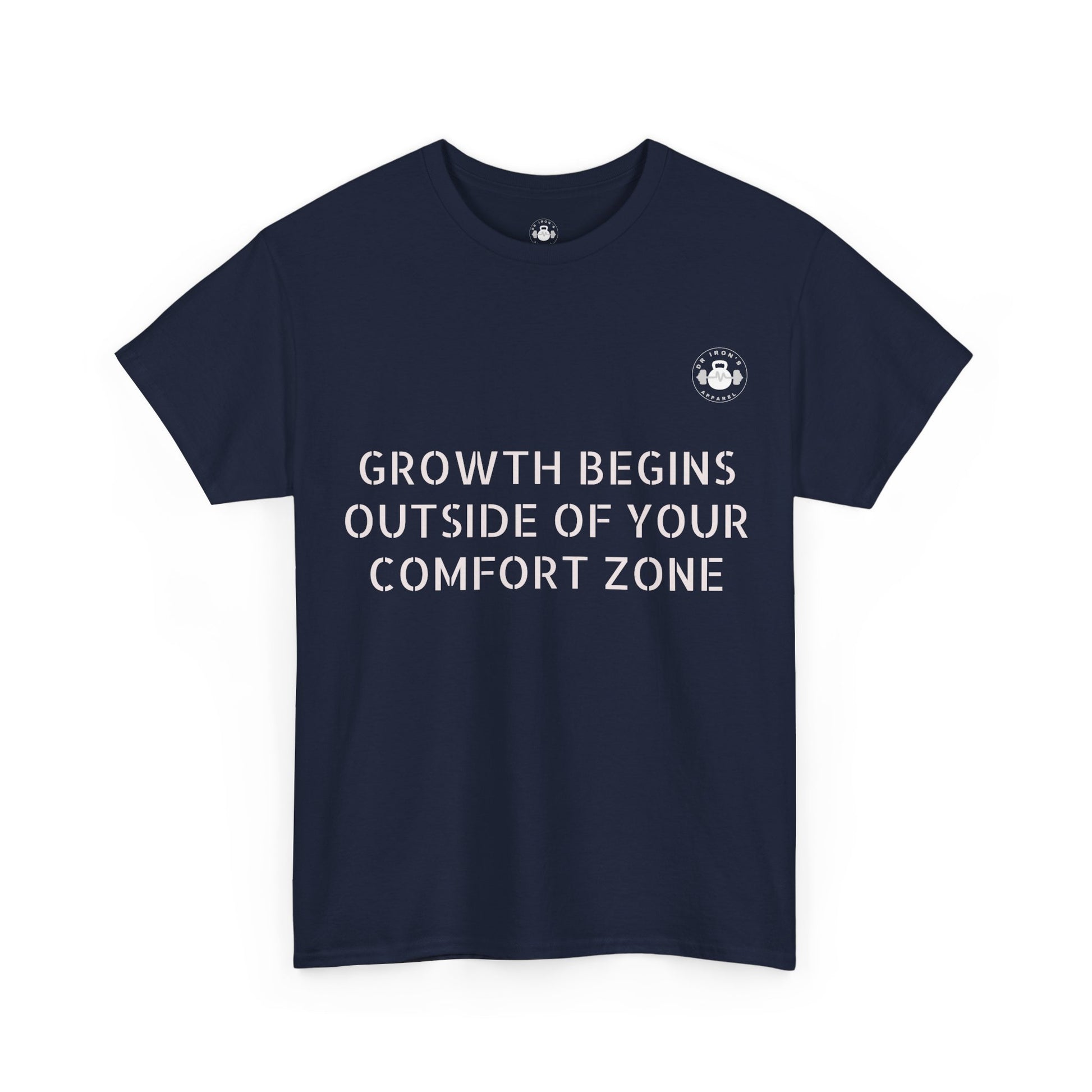 Inspirational Growth Tee, Motivational T-Shirt, Comfort Zone Quote, Unisex Cotton Top, Gift for Dreamers, Positive Vibes apparel