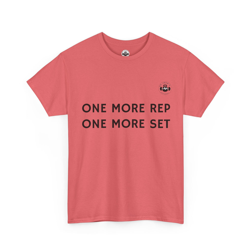 Motivational Workout Tee - One More Rep One More Set, Fitness Shirt, Gym Top, Gift for Gym Lovers, Casual Wear
