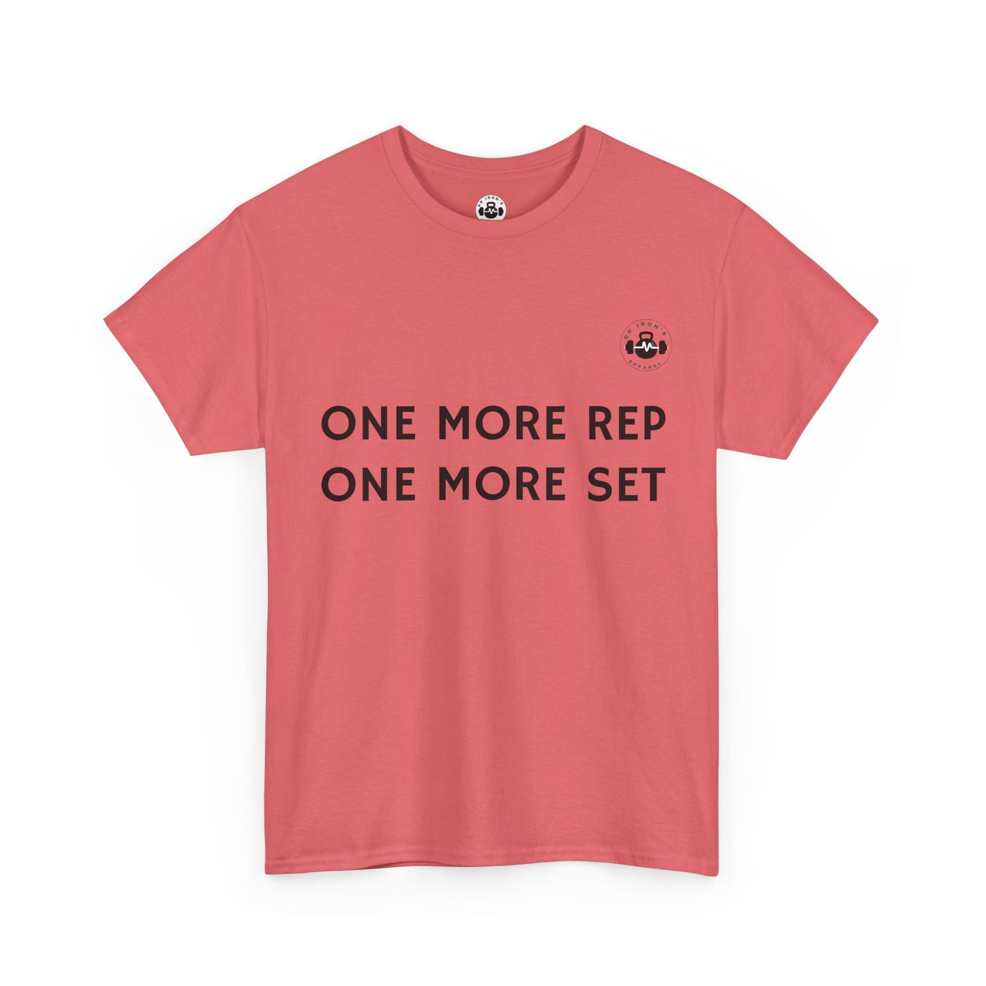 Motivational Workout Tee - One More Rep One More Set, Fitness Shirt, Gym Top, Gift for Gym Lovers, Casual Wear