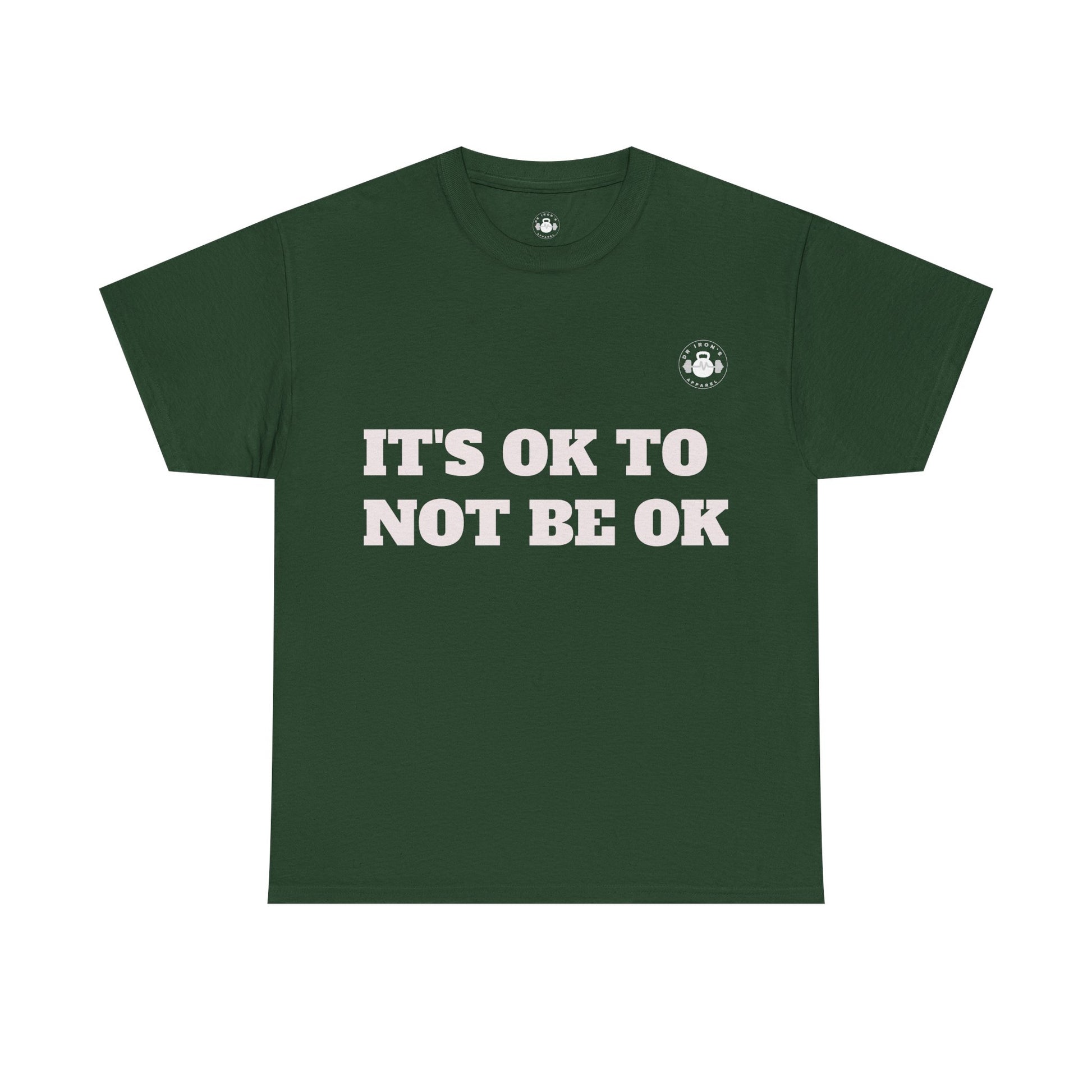 Unisex Heavy Cotton Tee - It's OK to Not Be OK T-Shirt, Mental Health Awareness Shirt, Self-Care Apparel, Gift for Friends, [...]