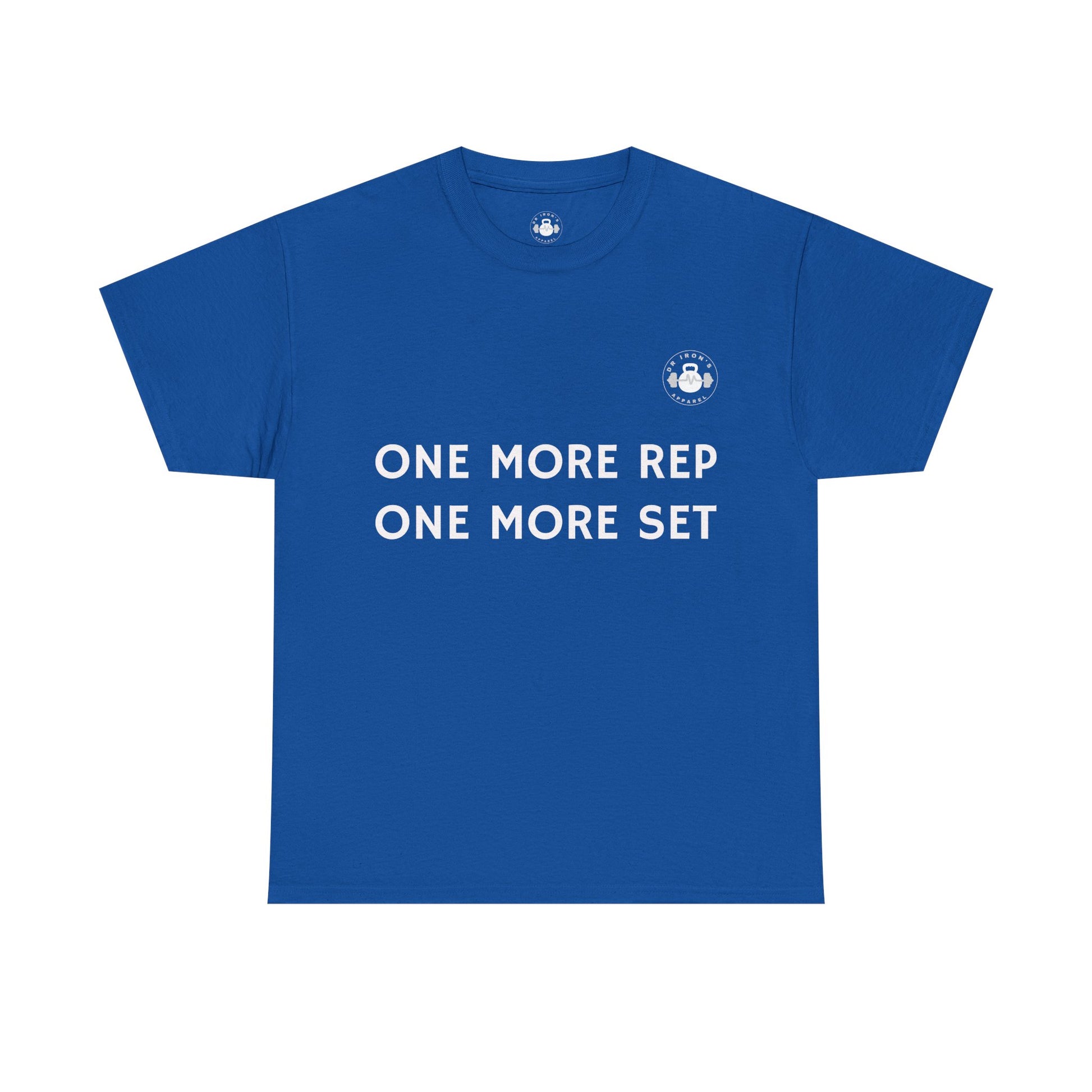 Gym Motivation Tee: One More Rep One More Set, Fitness Apparel, Workout Shirt, Unisex Cotton Tee, Gift for Gym Lovers