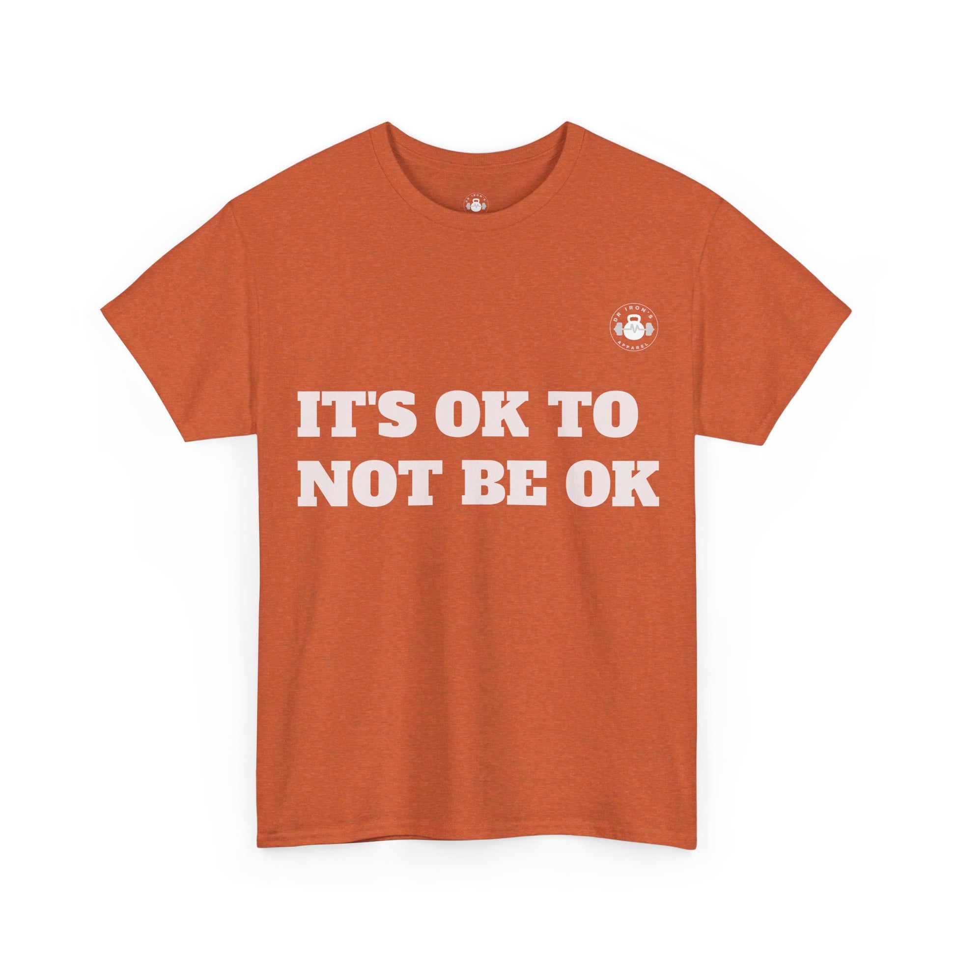 Unisex Heavy Cotton Tee - It's OK to Not Be OK T-Shirt, Mental Health Awareness Shirt, Self-Care Apparel, Gift for Friends, [...]