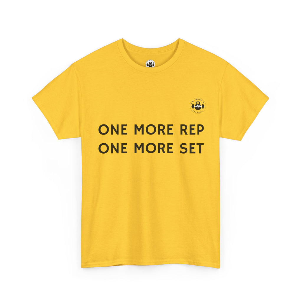 Motivational Workout Tee - One More Rep One More Set, Fitness Shirt, Gym Top, Gift for Gym Lovers, Casual Wear