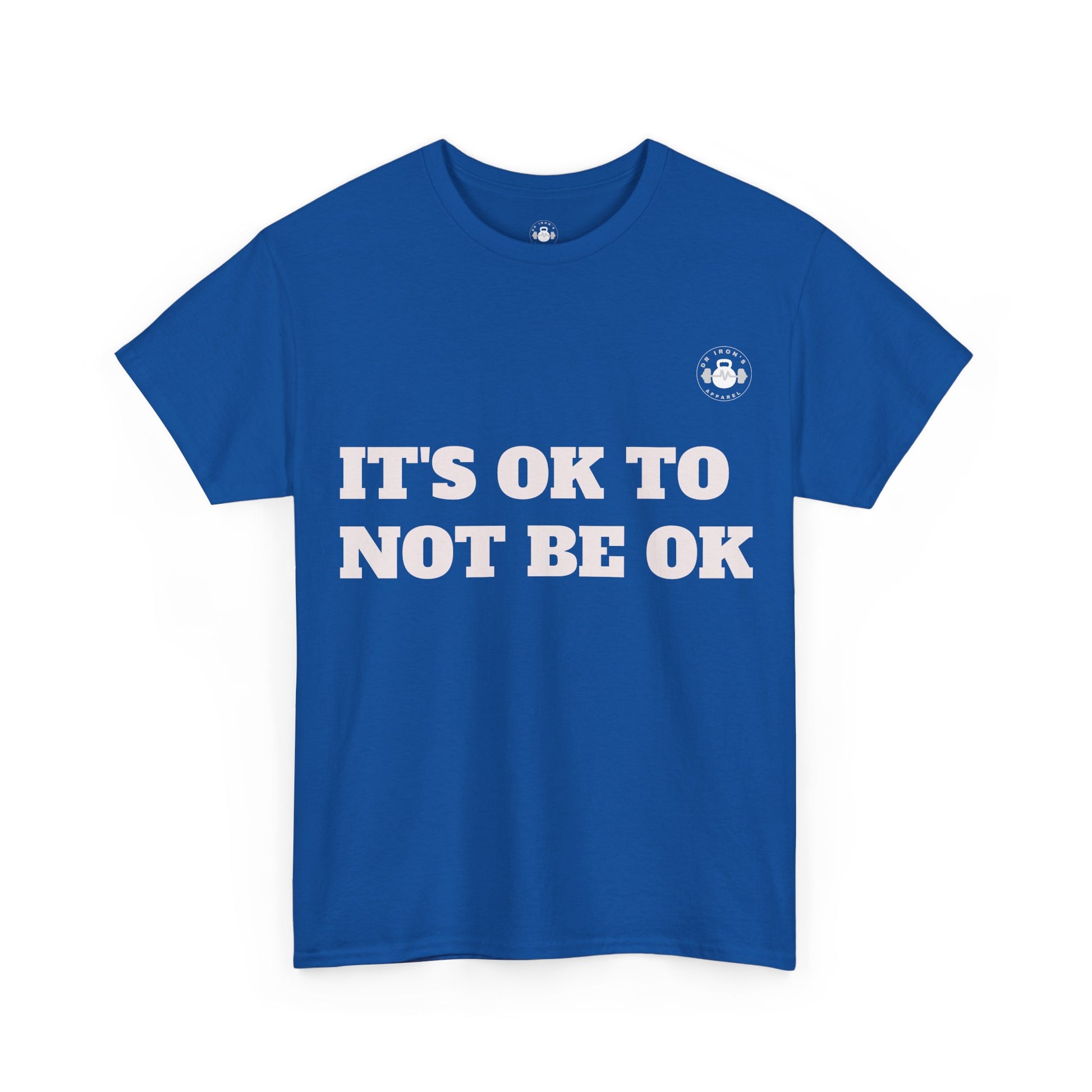 Unisex Heavy Cotton Tee - It's OK to Not Be OK T-Shirt, Mental Health Awareness Shirt, Self-Care Apparel, Gift for Friends, [...]