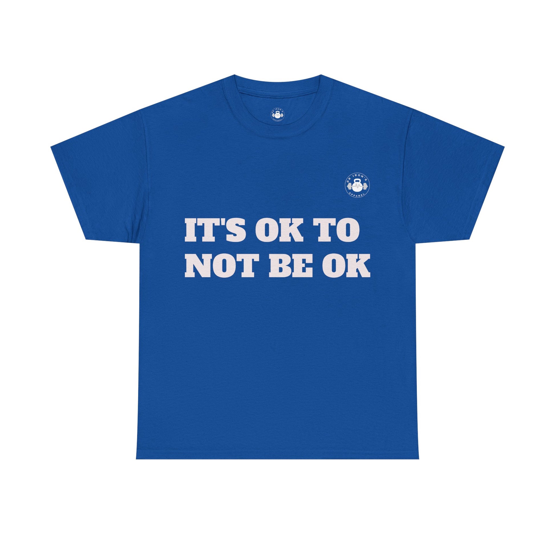 Unisex Heavy Cotton Tee - It's OK to Not Be OK T-Shirt, Mental Health Awareness Shirt, Self-Care Apparel, Gift for Friends, [...]