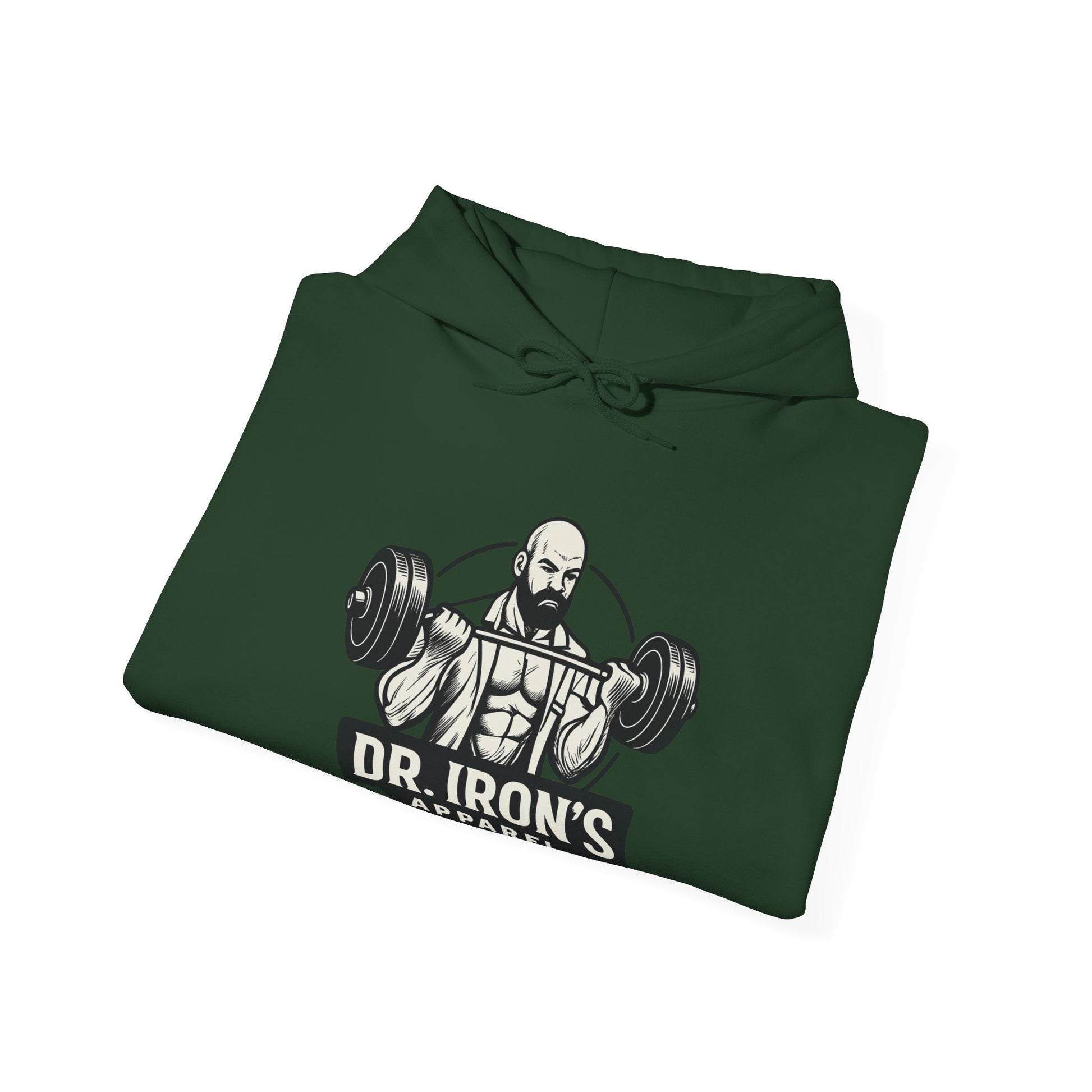 Copy of Dr. Iron's Motivational Fitness Hoodie, Gym Apparel, Unisex Sweatshirt, Workout Gift, Inspirational Clothing, Fitness Goals