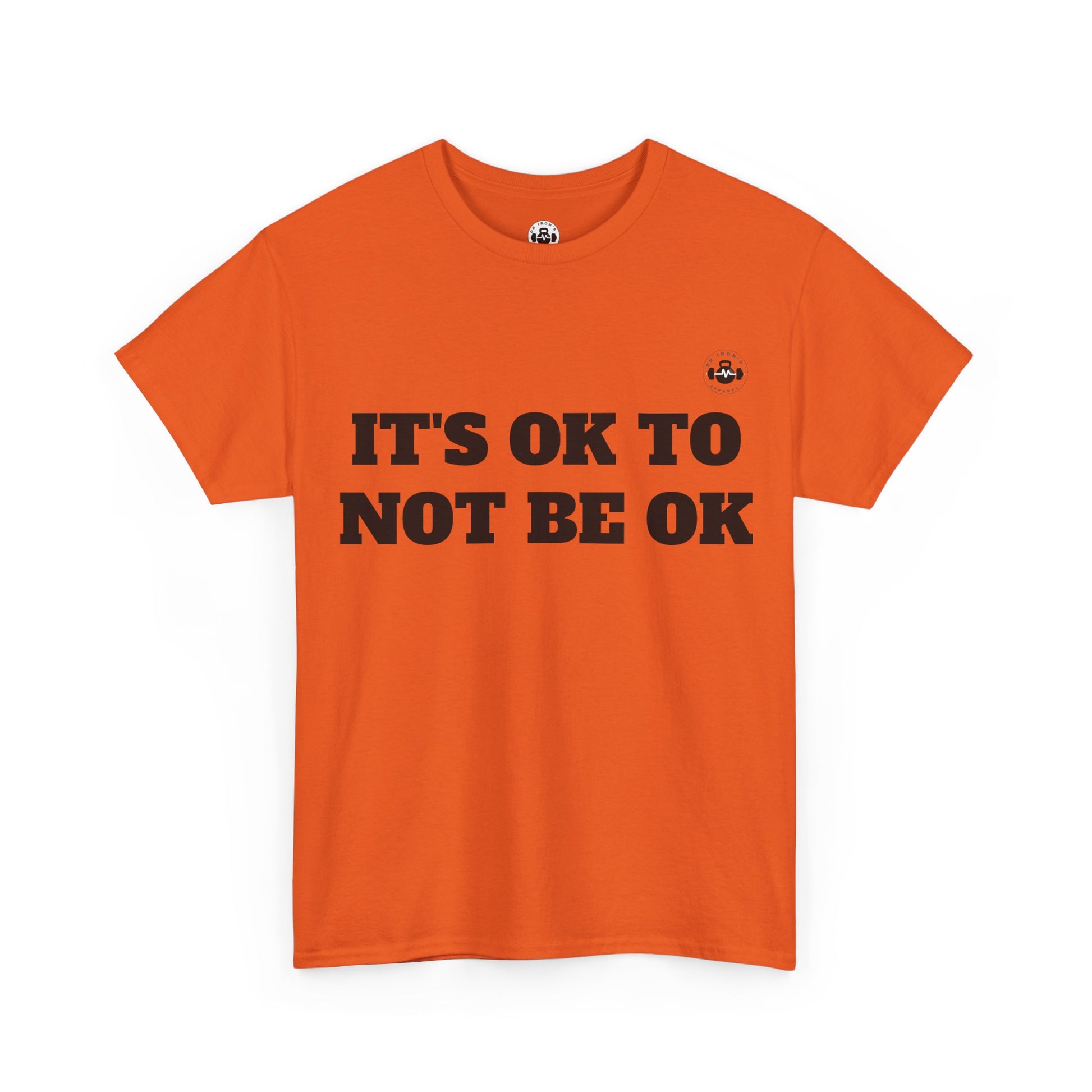 It's OK to Not Be OK Unisex Heavy Cotton Tee - Mental Health Awareness Tee, Casual Comfort, Inspirational Shirt, Self-Care Gift
