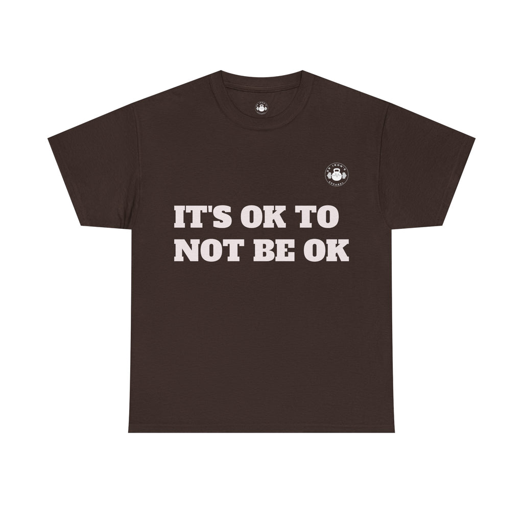Unisex Heavy Cotton Tee - It's OK to Not Be OK T-Shirt, Mental Health Awareness Shirt, Self-Care Apparel, Gift for Friends, [...]
