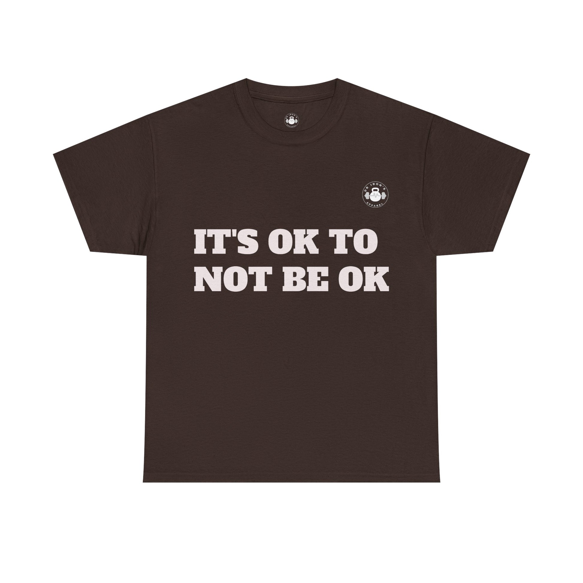 Unisex Heavy Cotton Tee - It's OK to Not Be OK T-Shirt, Mental Health Awareness Shirt, Self-Care Apparel, Gift for Friends, [...]