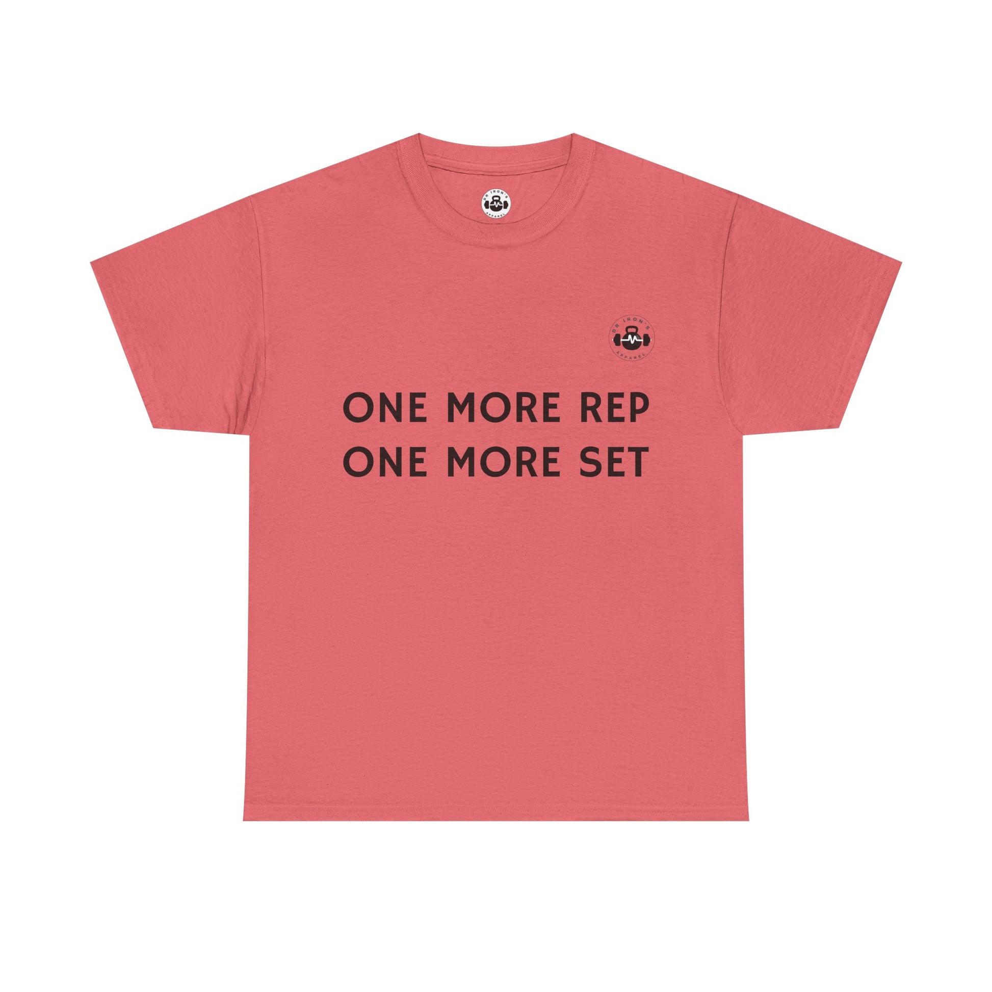 Motivational Workout Tee - One More Rep One More Set, Fitness Shirt, Gym Top, Gift for Gym Lovers, Casual Wear
