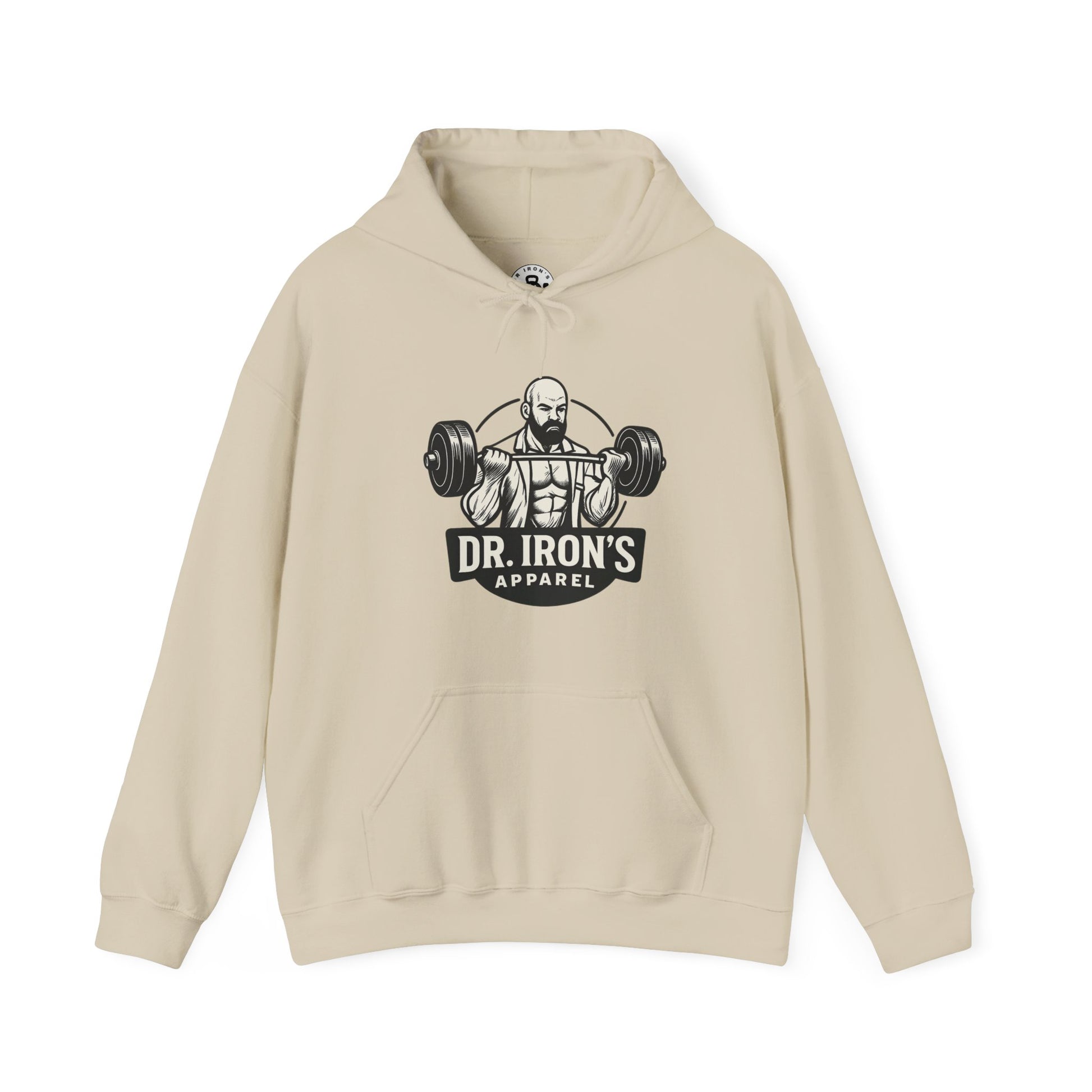 Dr. Iron's Motivational Fitness Hoodie, Gym Apparel, Unisex Sweatshirt, Workout Gift, Inspirational Clothing, Fitness Goals
