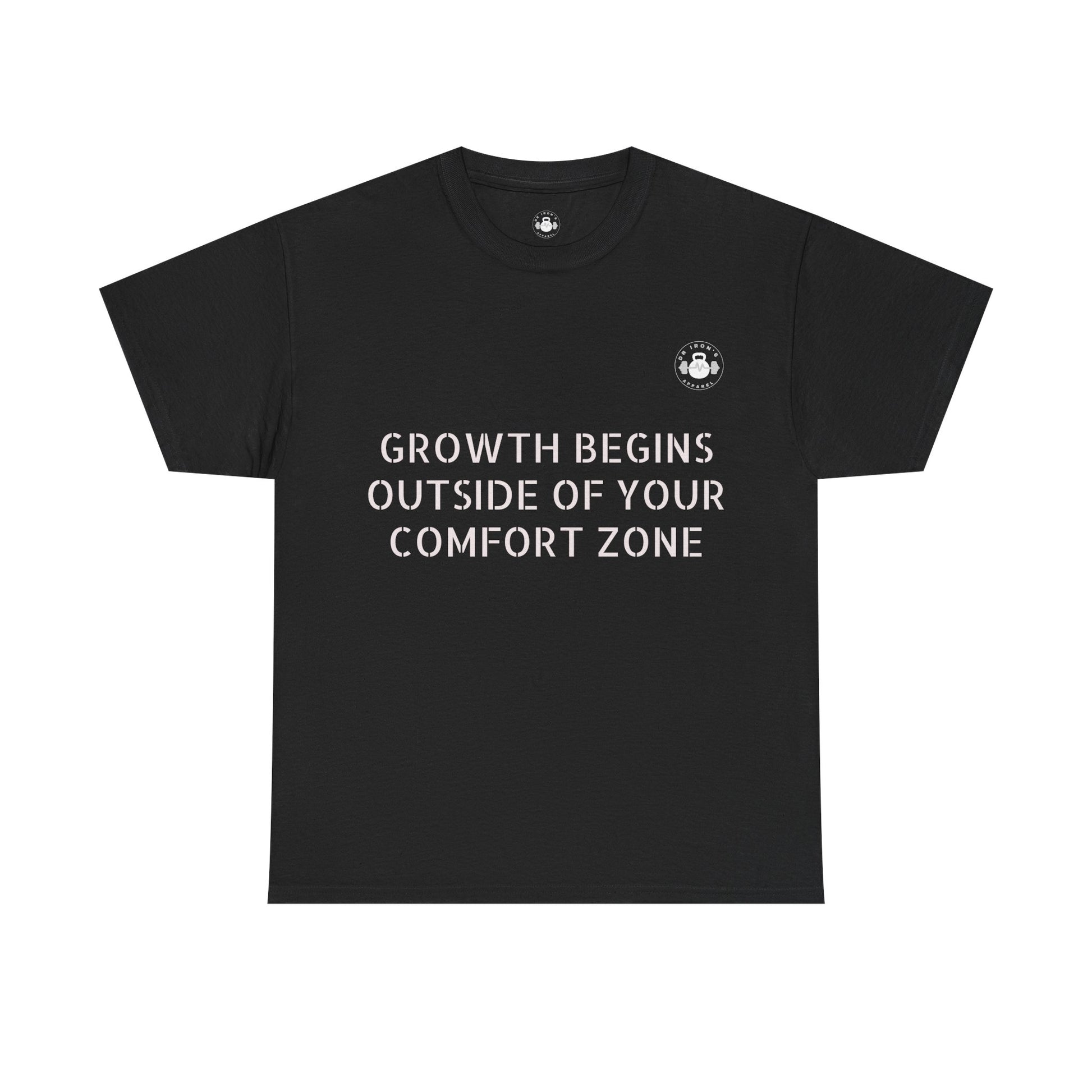 Inspirational Growth Tee, Motivational T-Shirt, Comfort Zone Quote, Unisex Cotton Top, Gift for Dreamers, Positive Vibes apparel