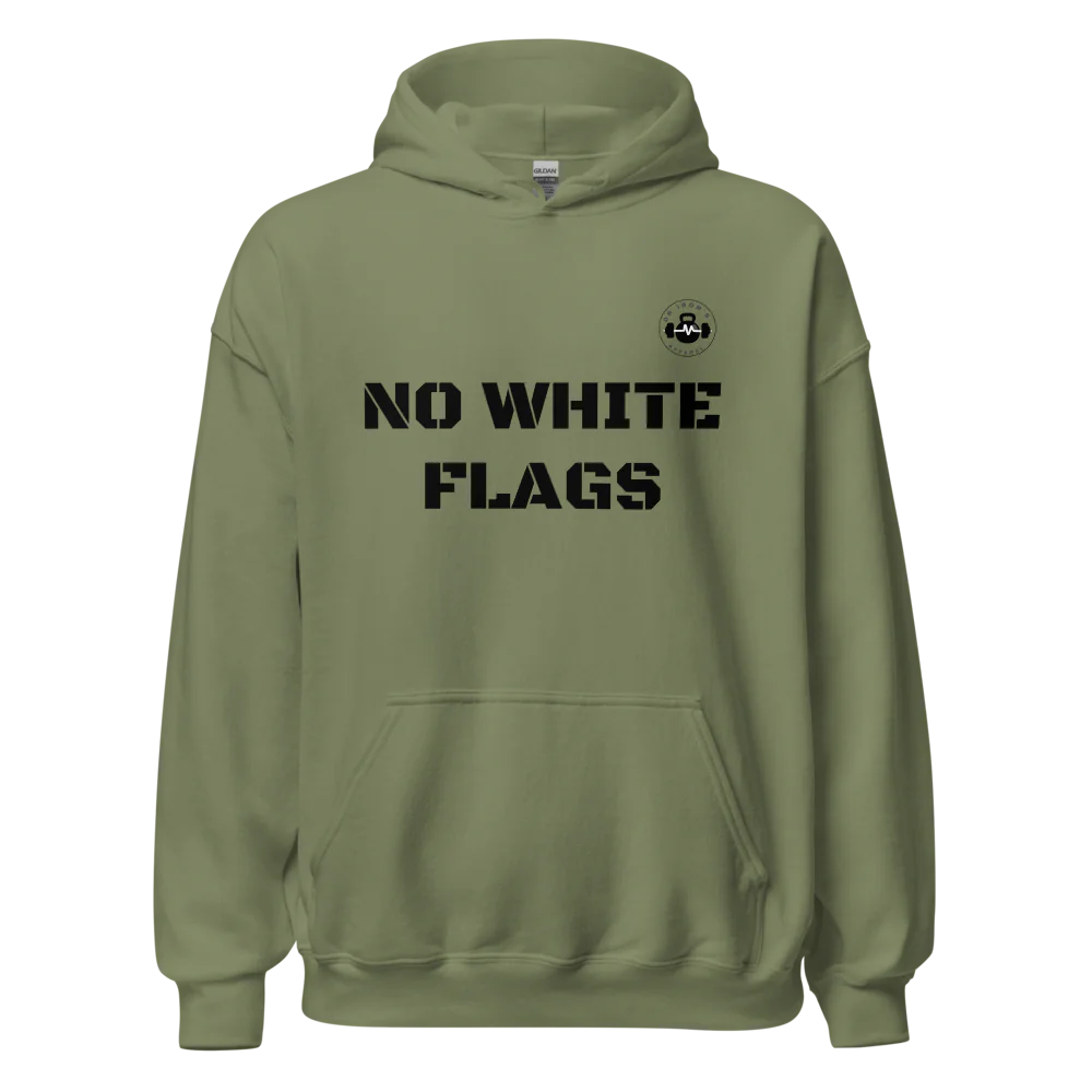 no white flags unisex hoodie