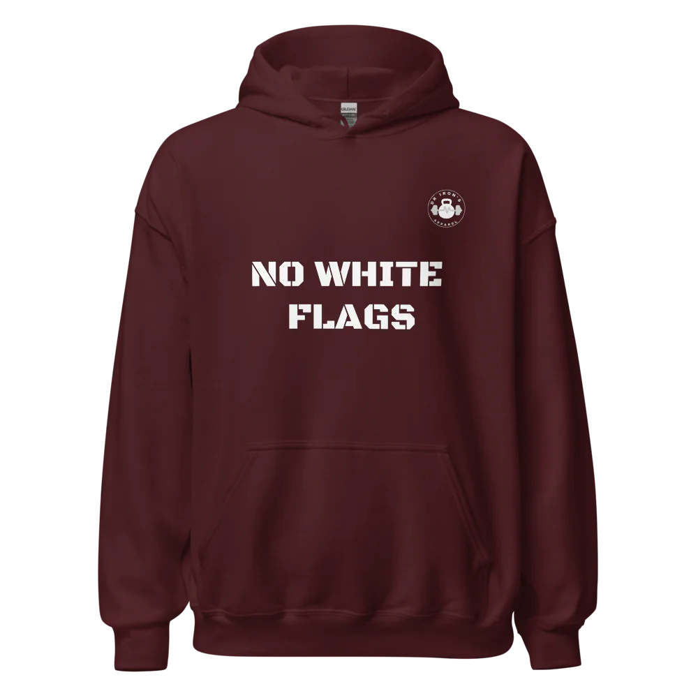 no white flags unisex hoodie
