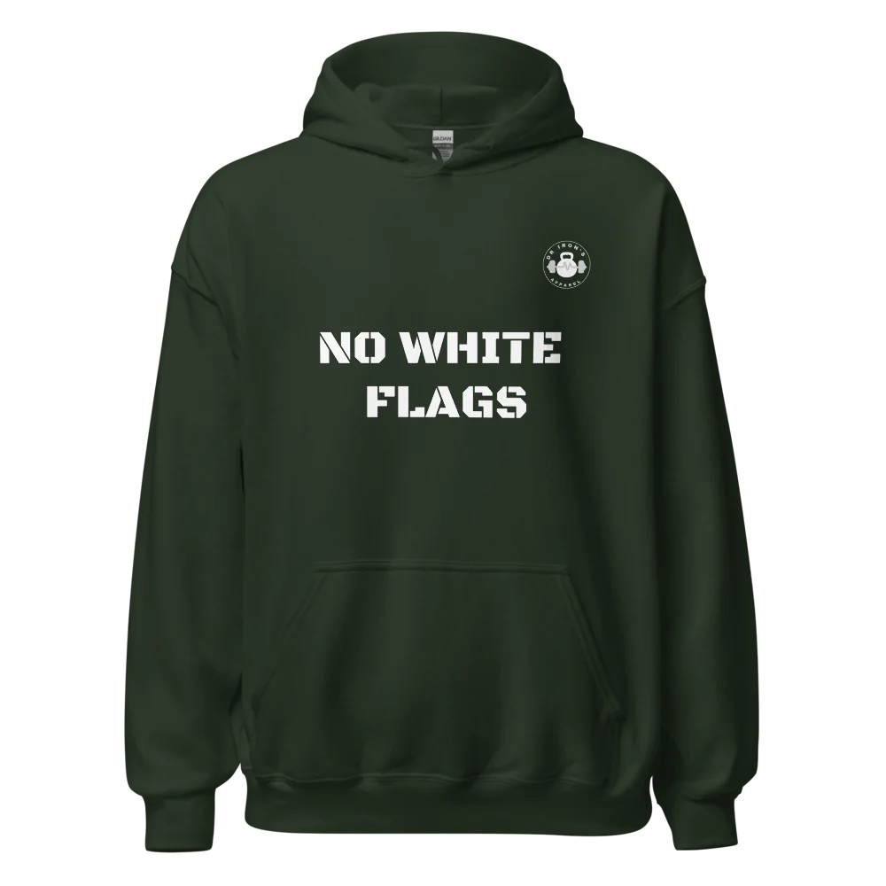 no white flags unisex hoodie