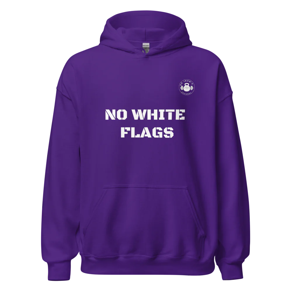 no white flags unisex hoodie